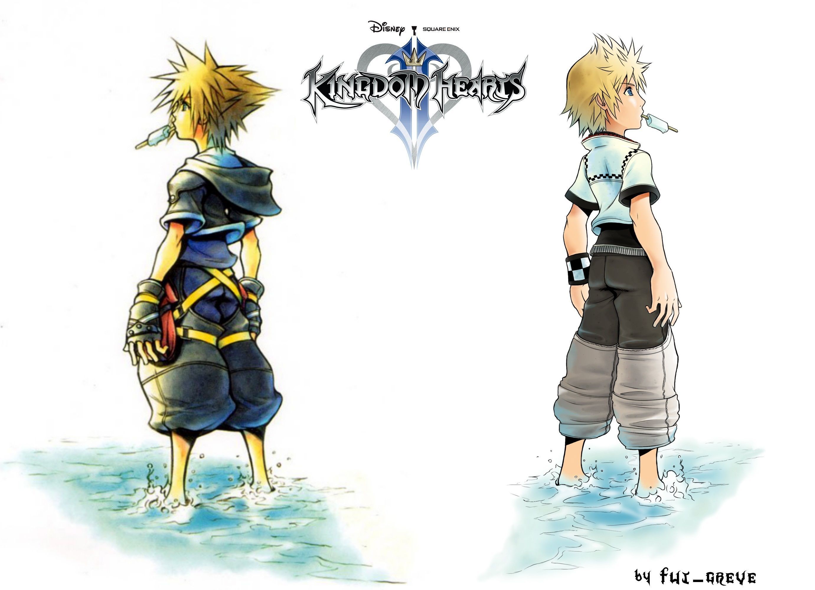 Kingdom Hearts Roxas Wallpapers Widescreen 2761x2000