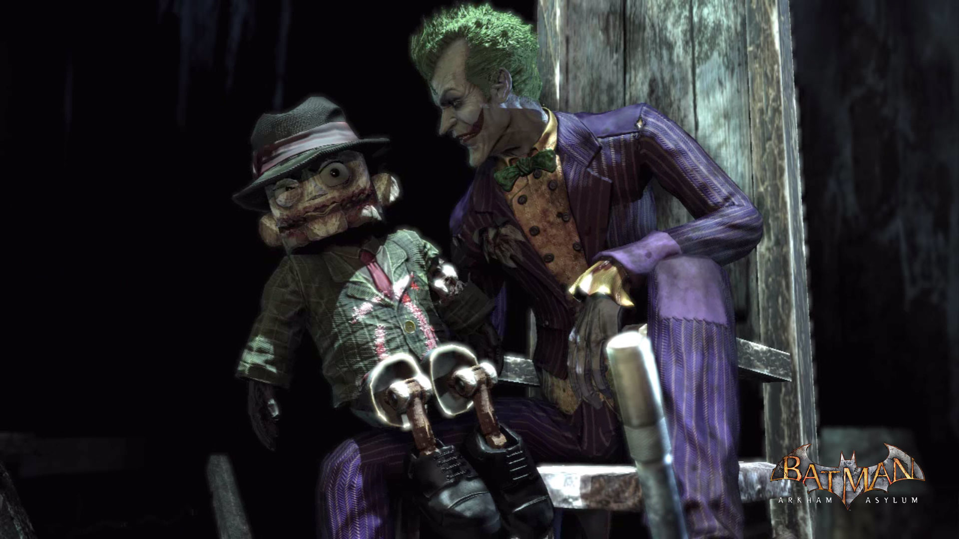 Batman Arkham Asylum Joker Amp Scarface Puppet 1920x1080 Wallpaper 1920x1080