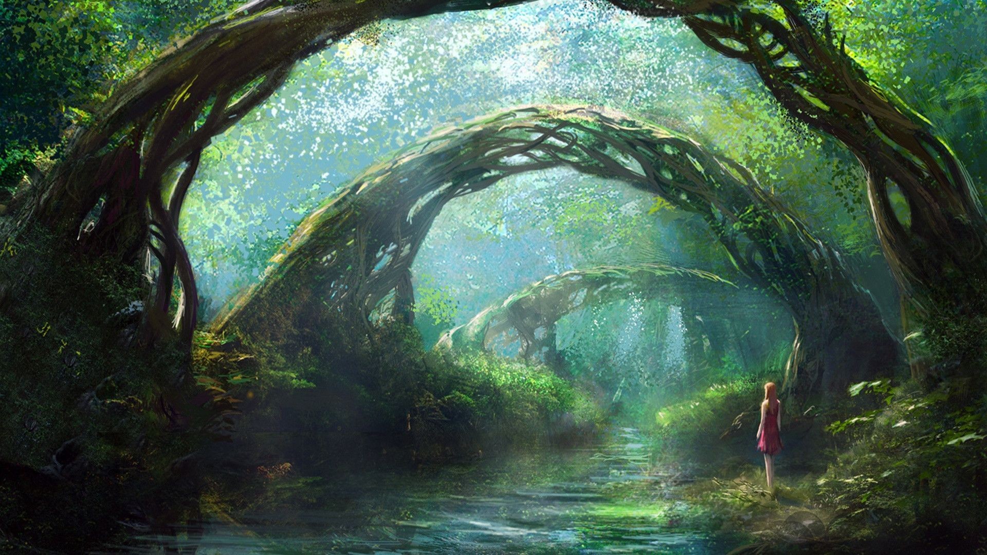 Fantasy Forest Wallpapers Wallpaper Cave 1920x1080