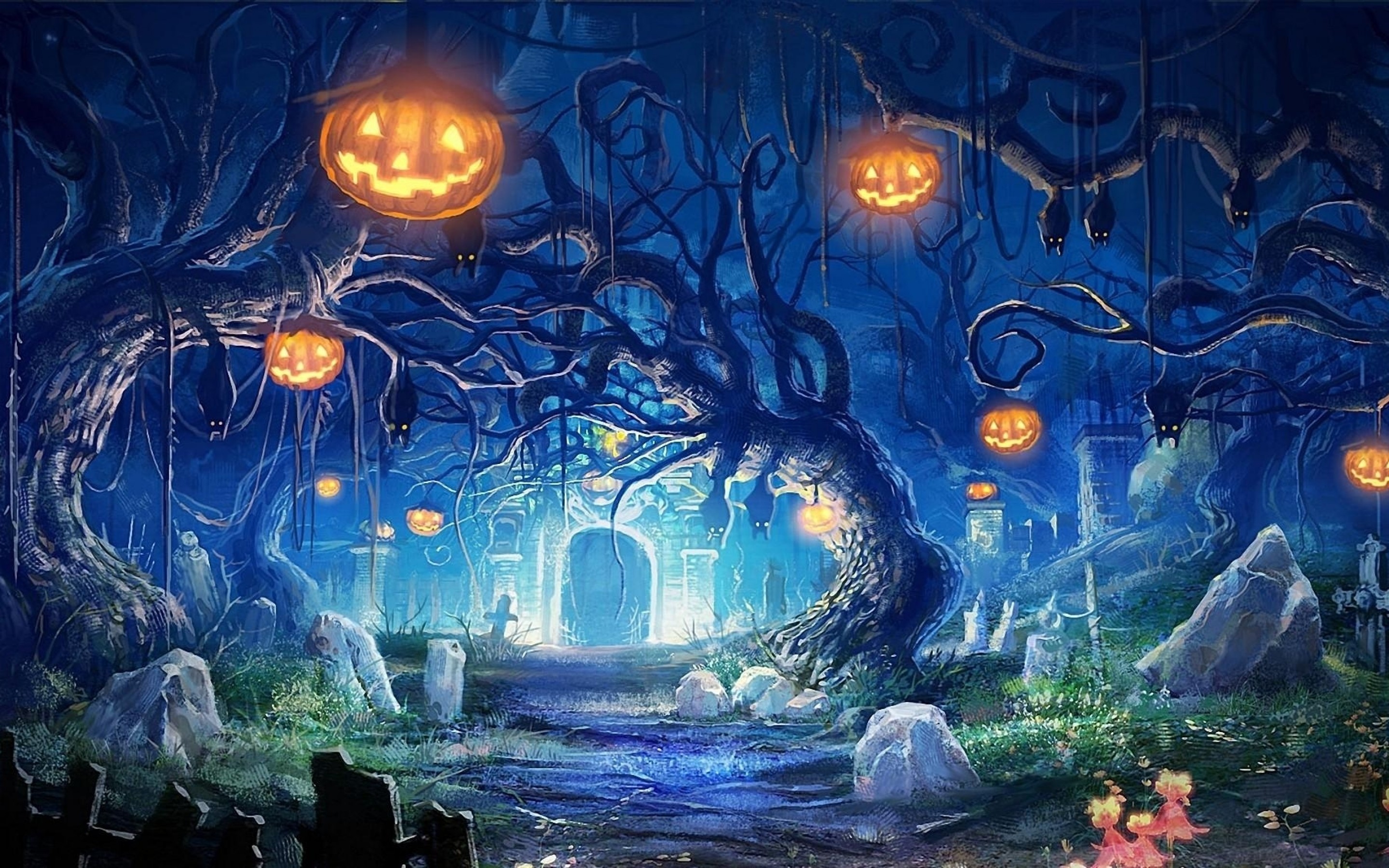 Halloween Fantasy Wallpaper 2880x1800