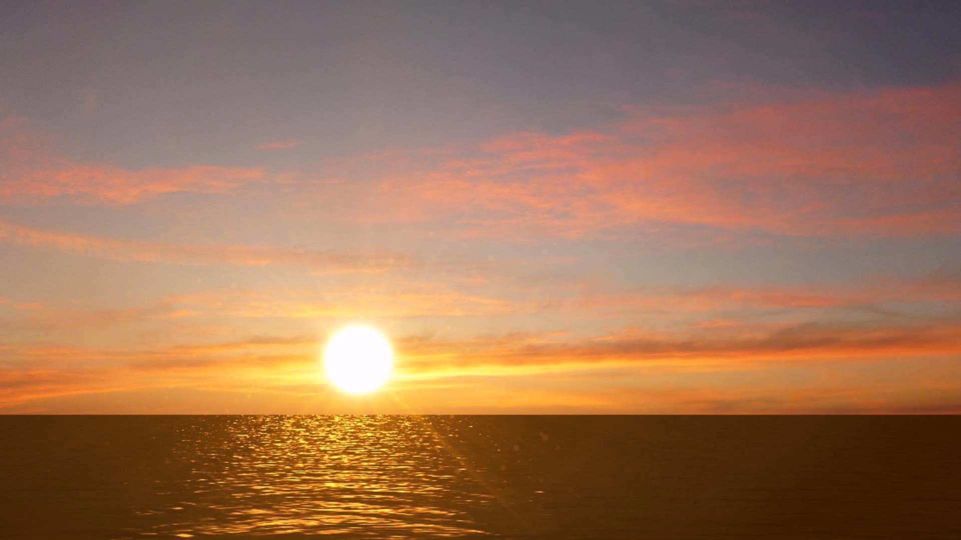 Ocean Sunrise Free Video Background 1920x1080