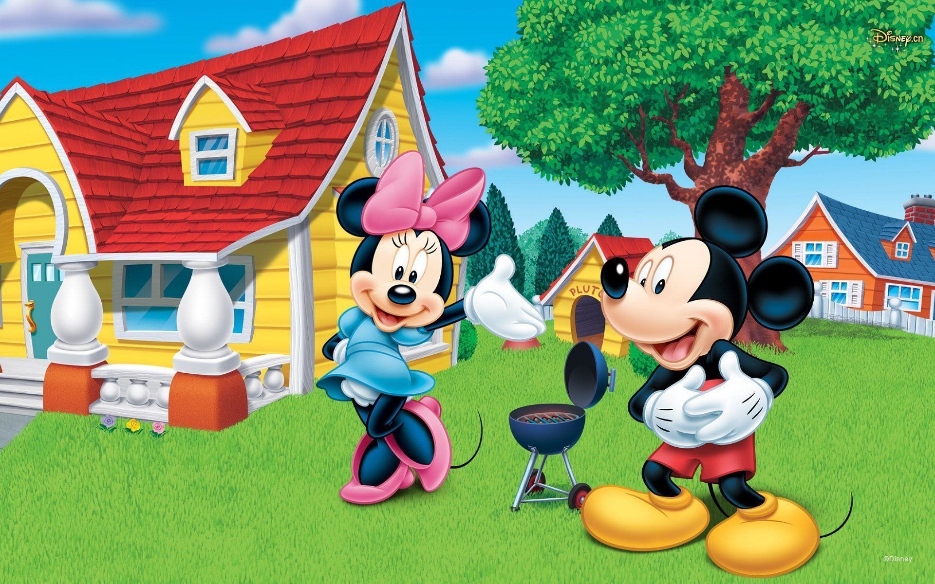Mickey Mouse Happy With Minnie Mouse Wallpaper 5766 Wallpaper 1920x1200