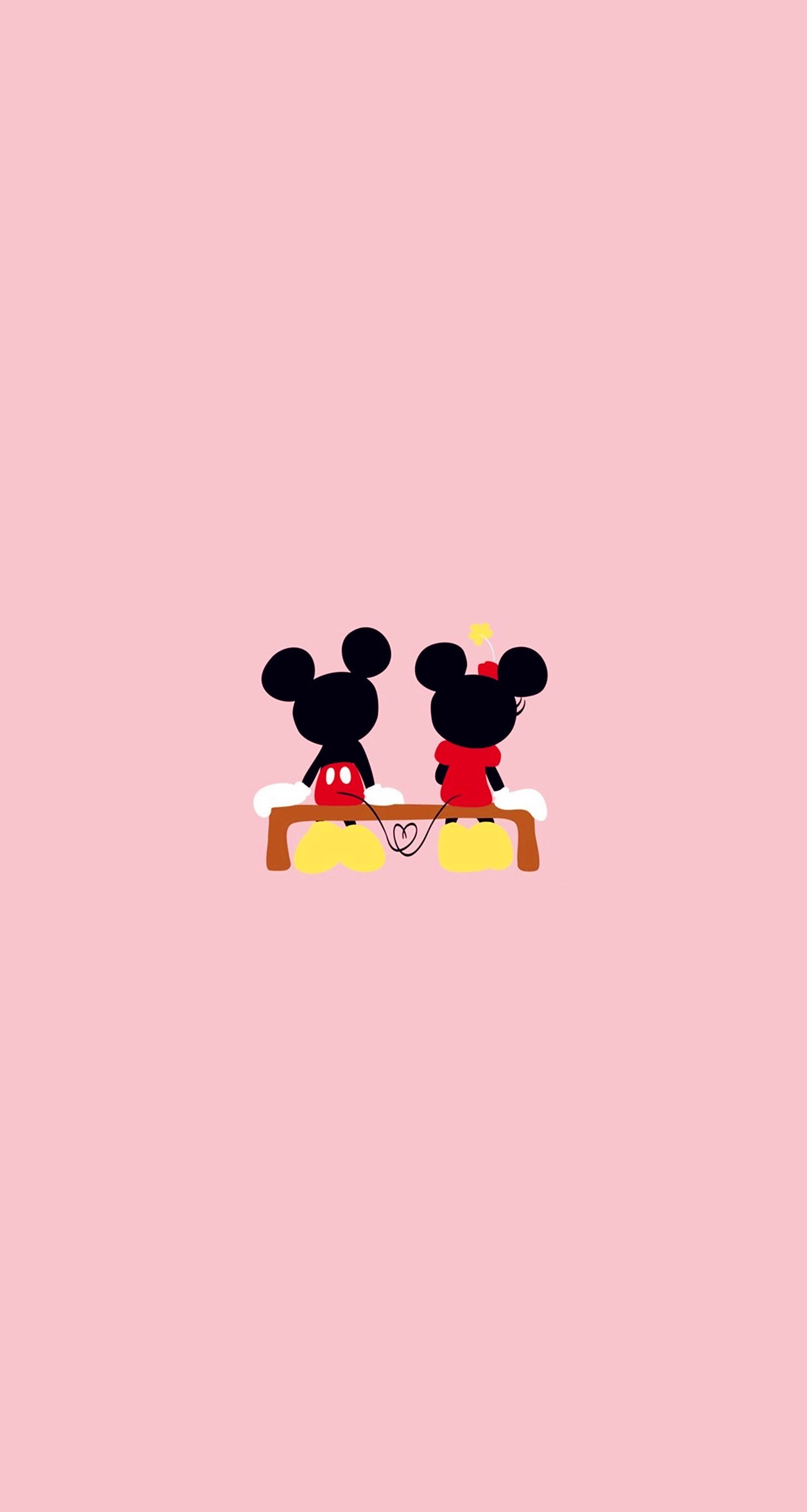 Wallpaper Mickey Mouse And Minnie Mouse Image On We Heart It 1256x2353