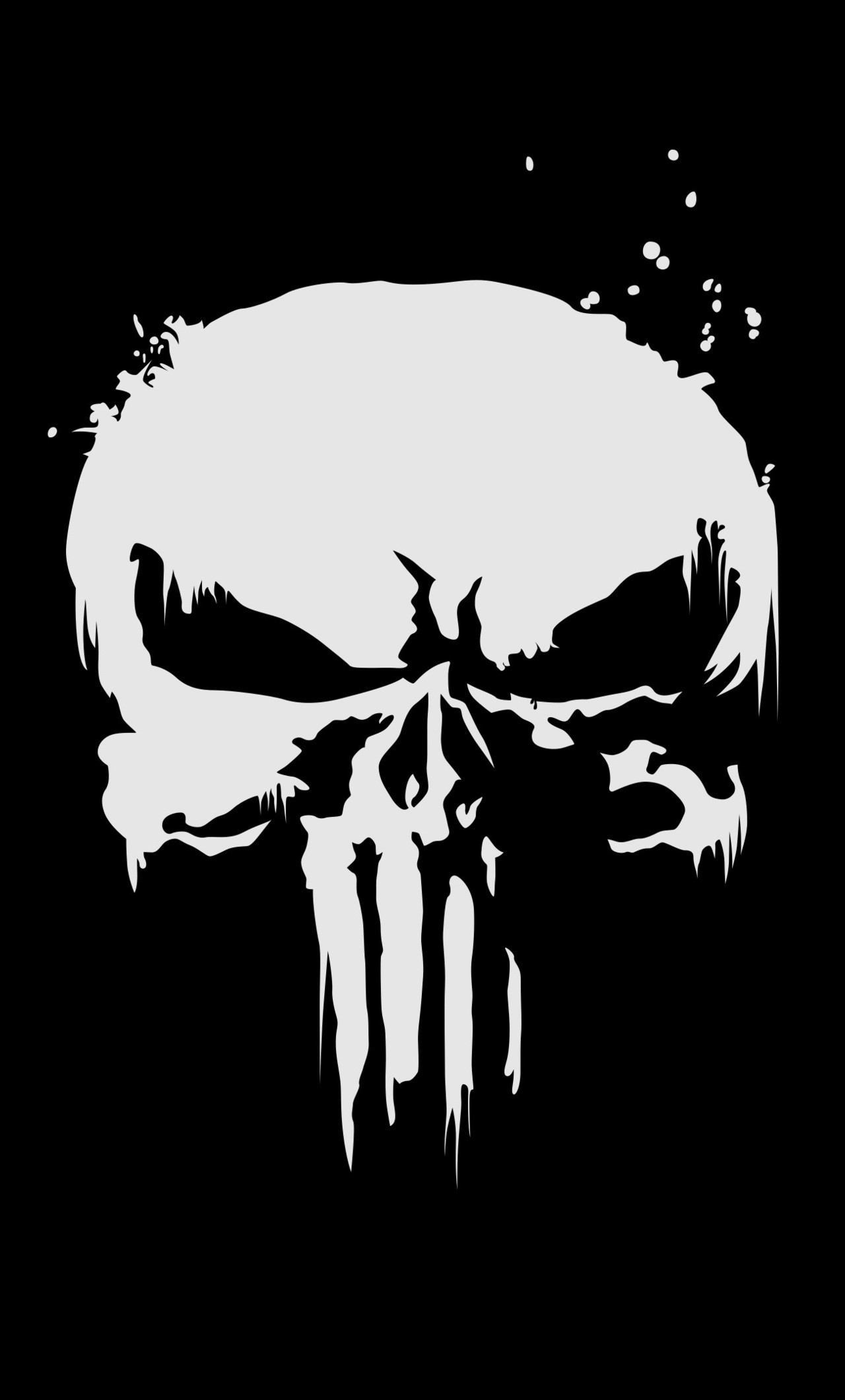 The Punisher Logo 4k Iphone 6 1280x2120