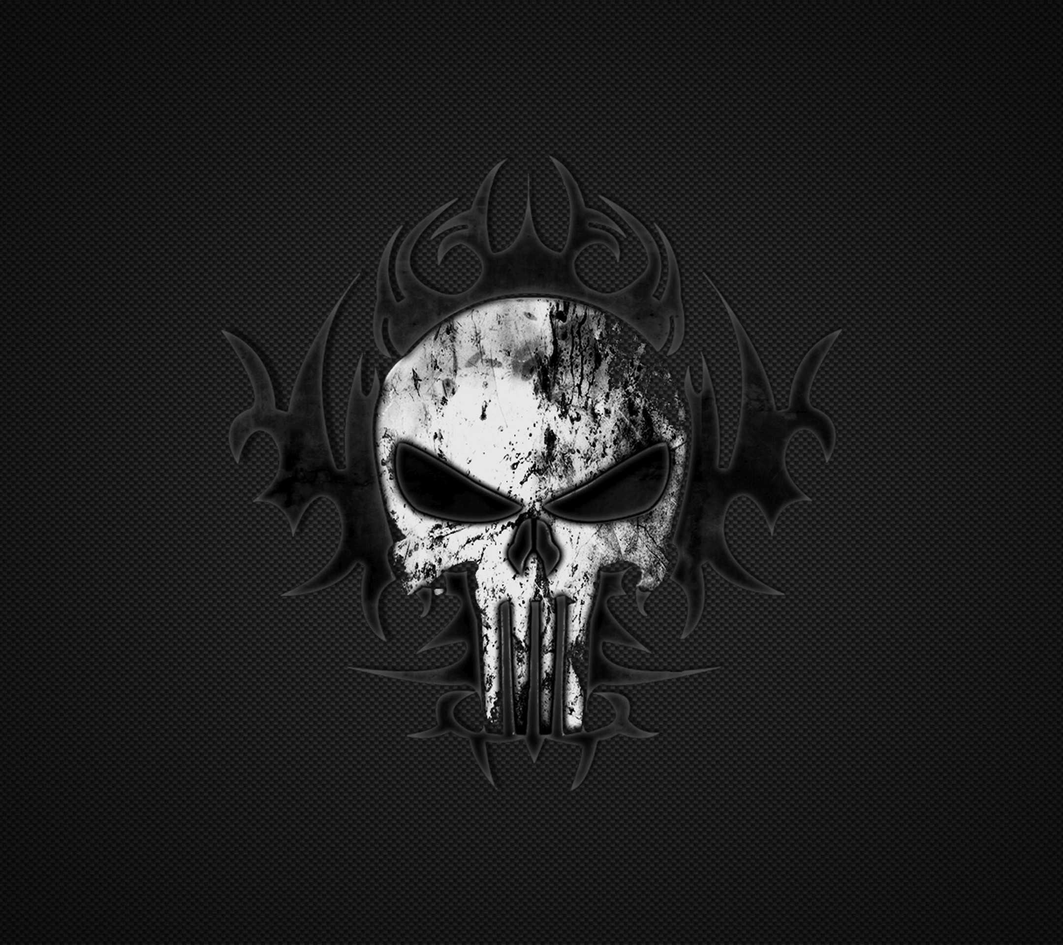 Punisher Logo Gray Wallpaper 2160x1920