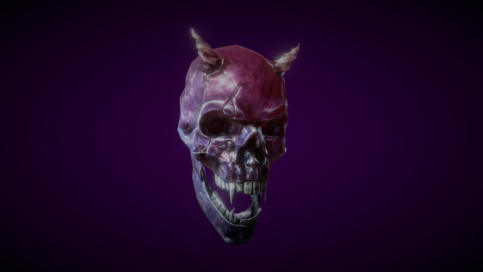 Vampire Skull 3d Model 1920x1080