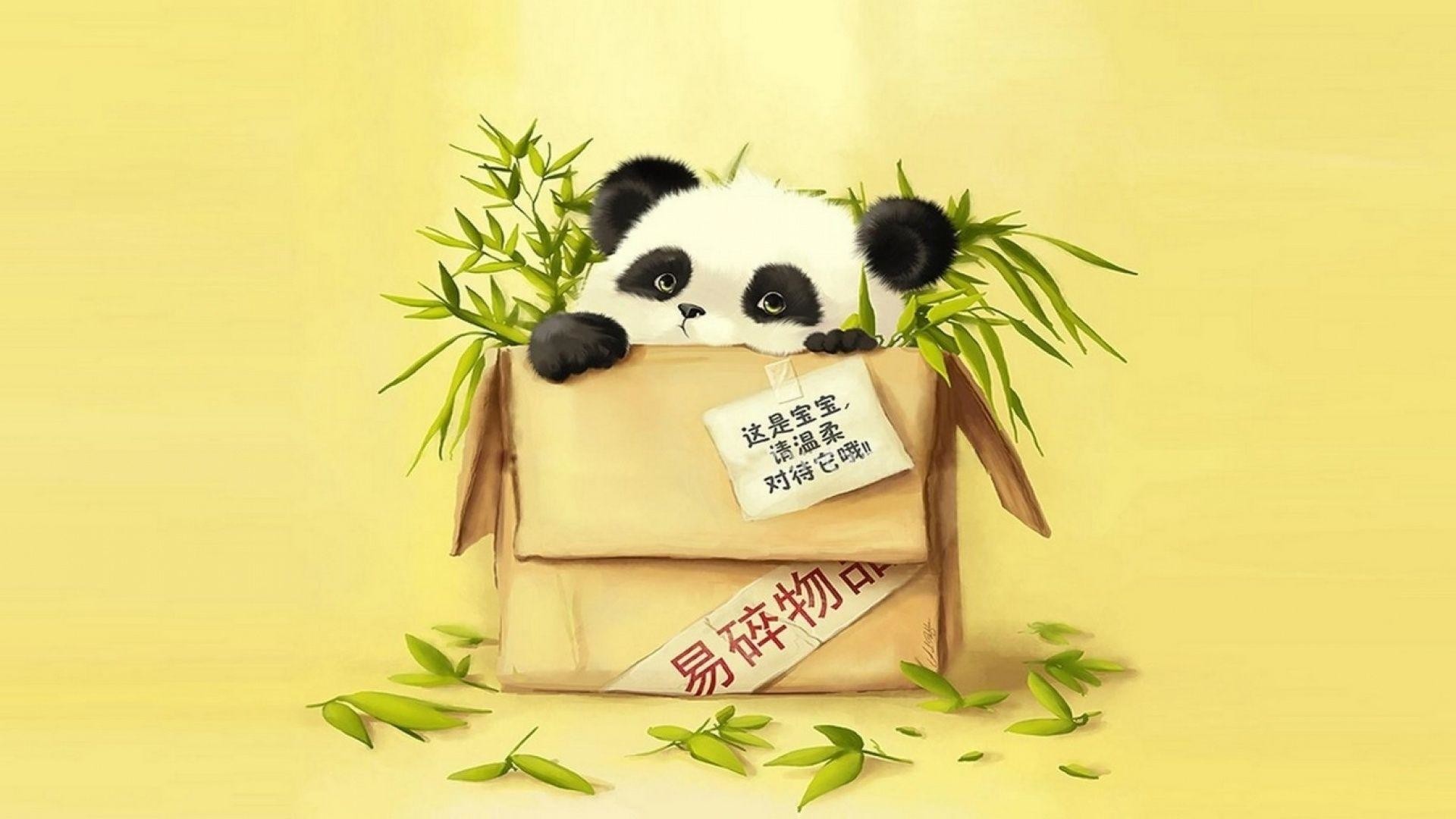 Animals For Gt Baby Panda Cartoon Wallpaper 1920x1080