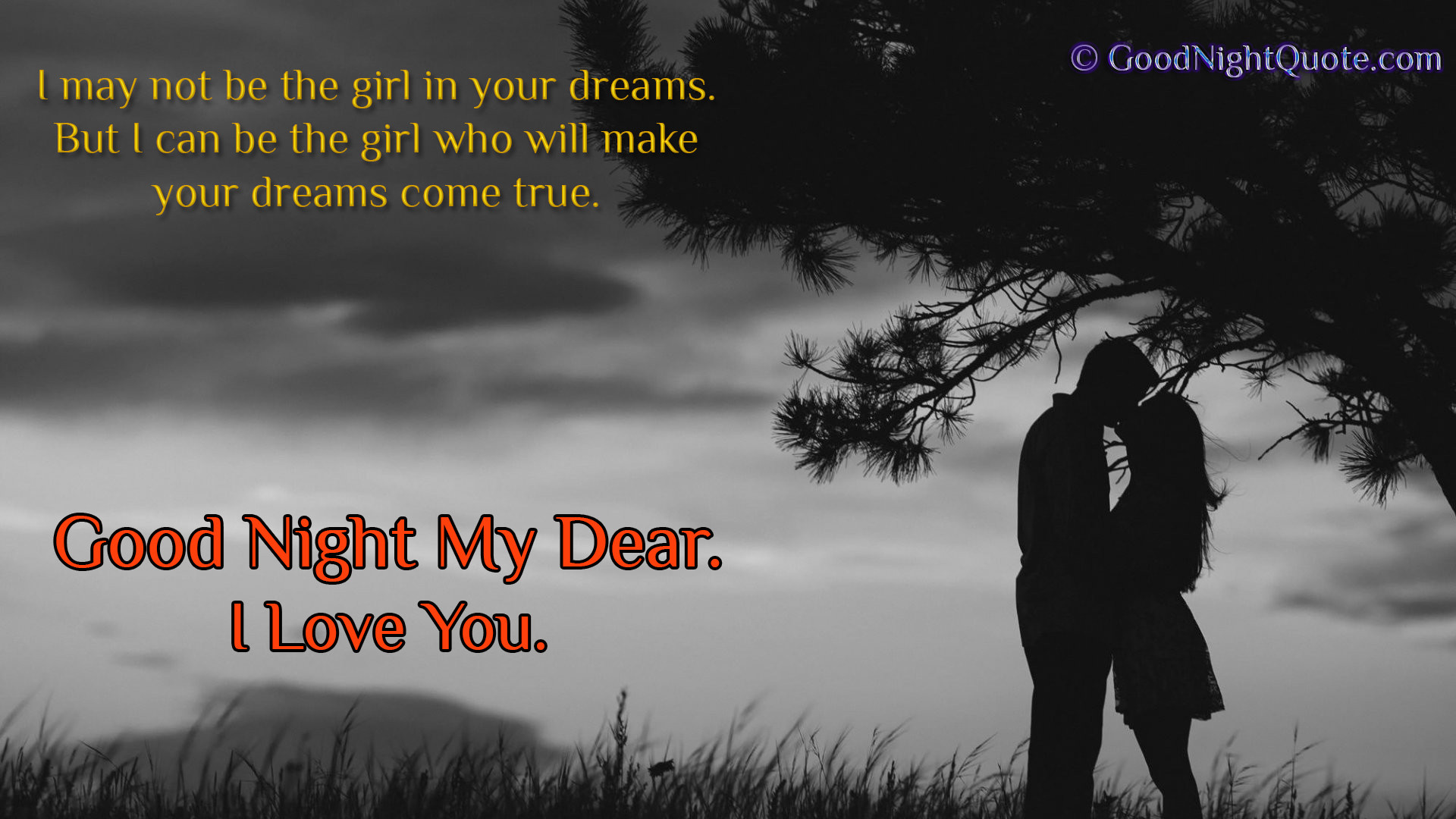 Cute Good Night Love Quote For Boy Friend 1920x1080