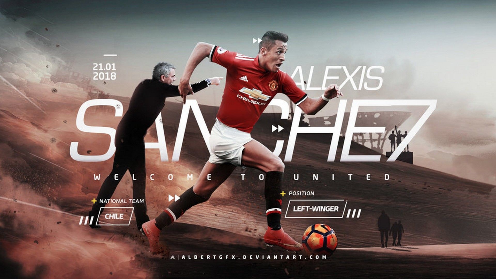 Alexis Sanchez 7 Manchester United Wallpaper Hd Best Wallpaper Hd 1920x1080
