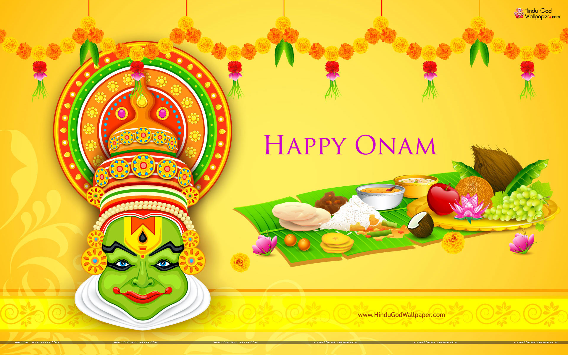 Kerala Onam Festival Wallpapers Free Download 1920x1200