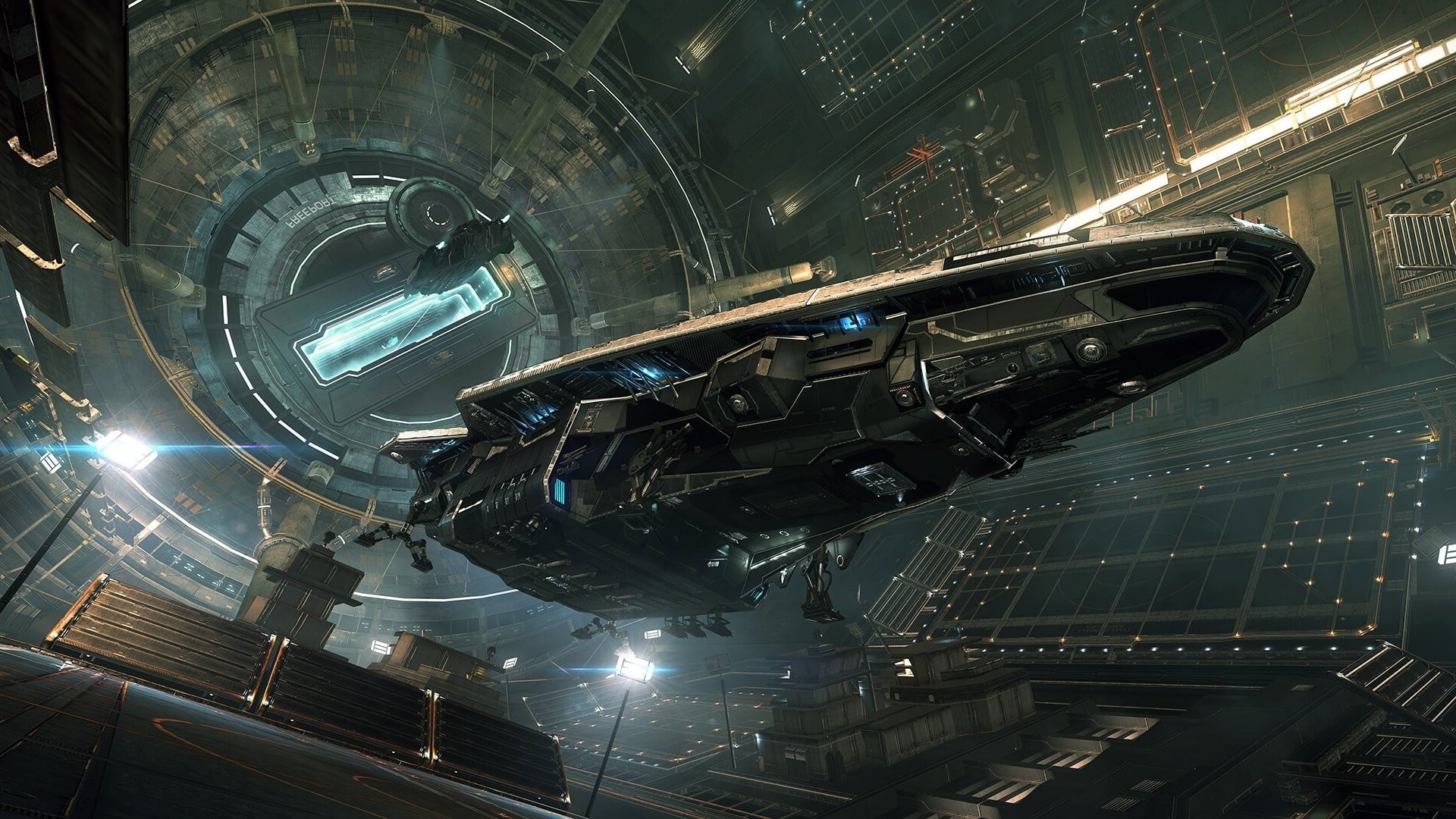 Elite Dangerous Video Games Science Fiction Spaceship Anaconda Spaceship 1920x1080