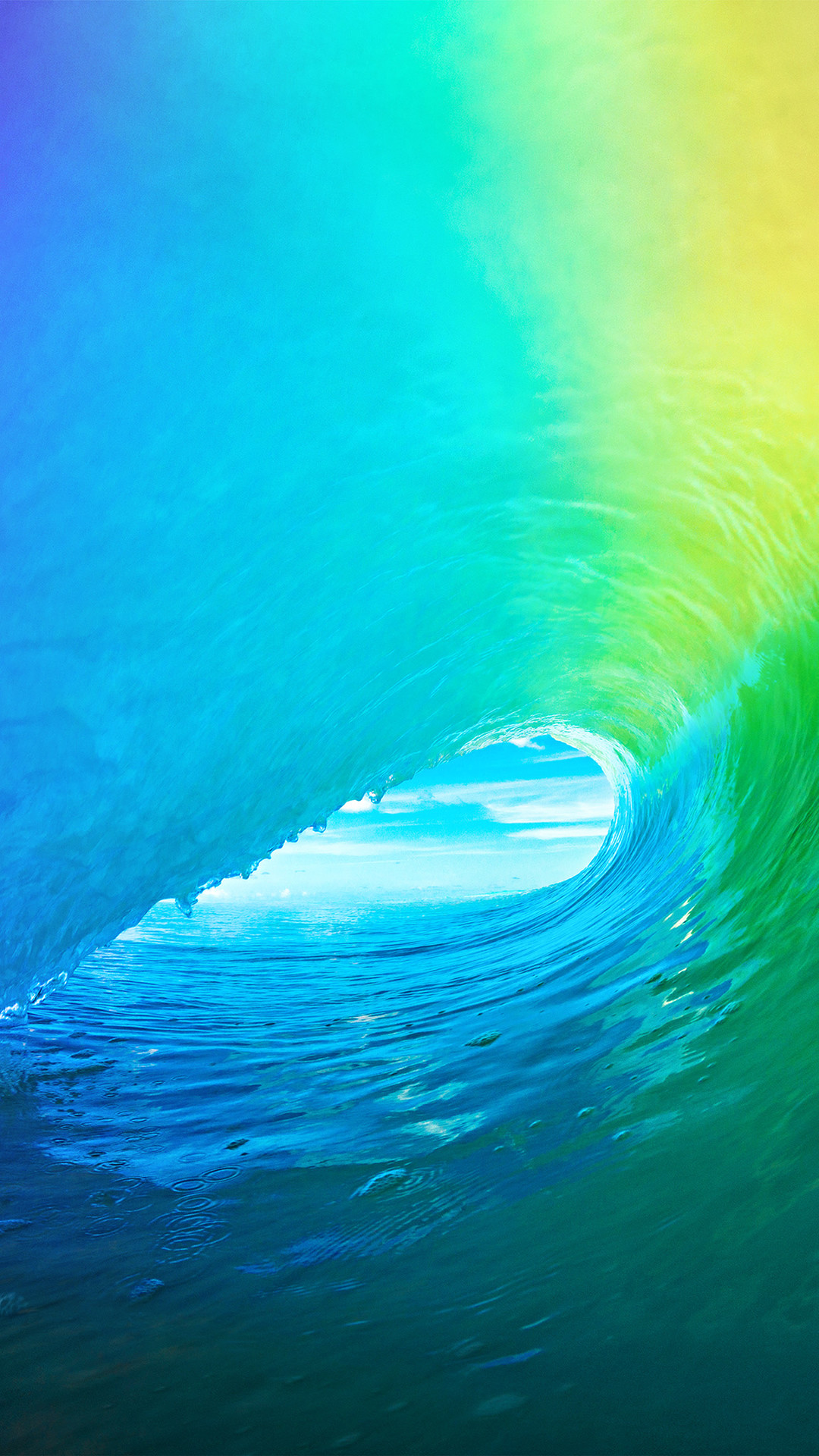 Apple Wave Rainbow Sea Ocean Iphone 7 Wallpaper 1080x1920
