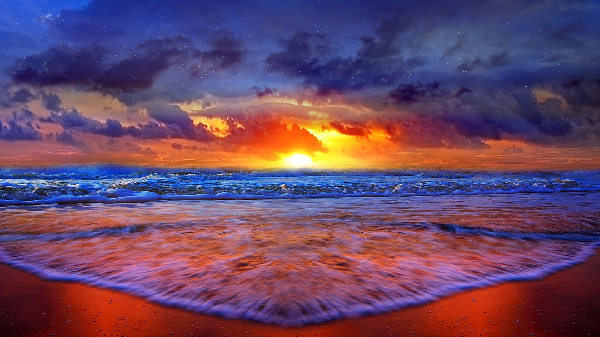 Desktop Backgrounds Beach Sunset 1920x1080