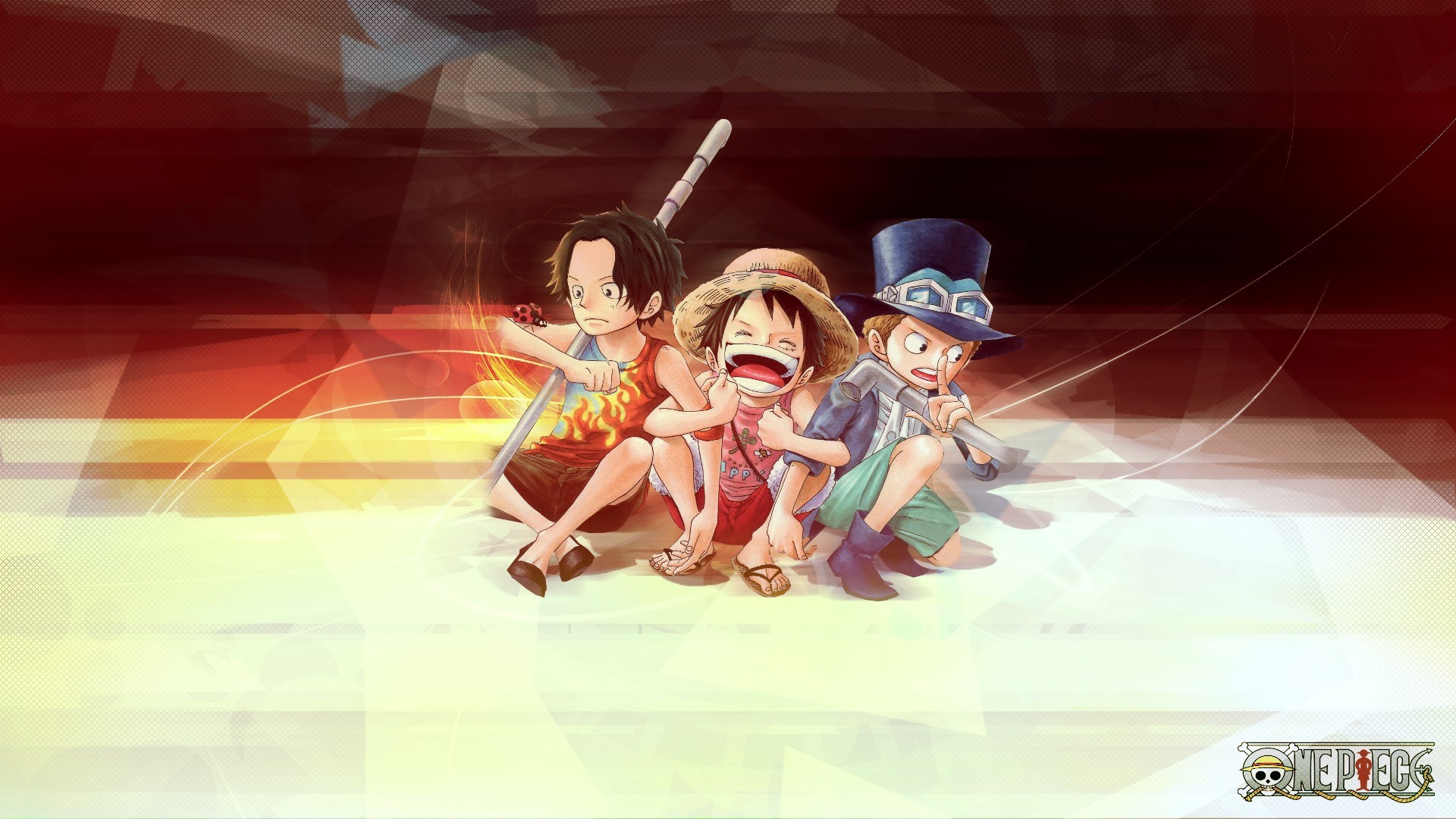 Ace Sabo And Luffy On One Piece Anime Wallpaper 1920x1080