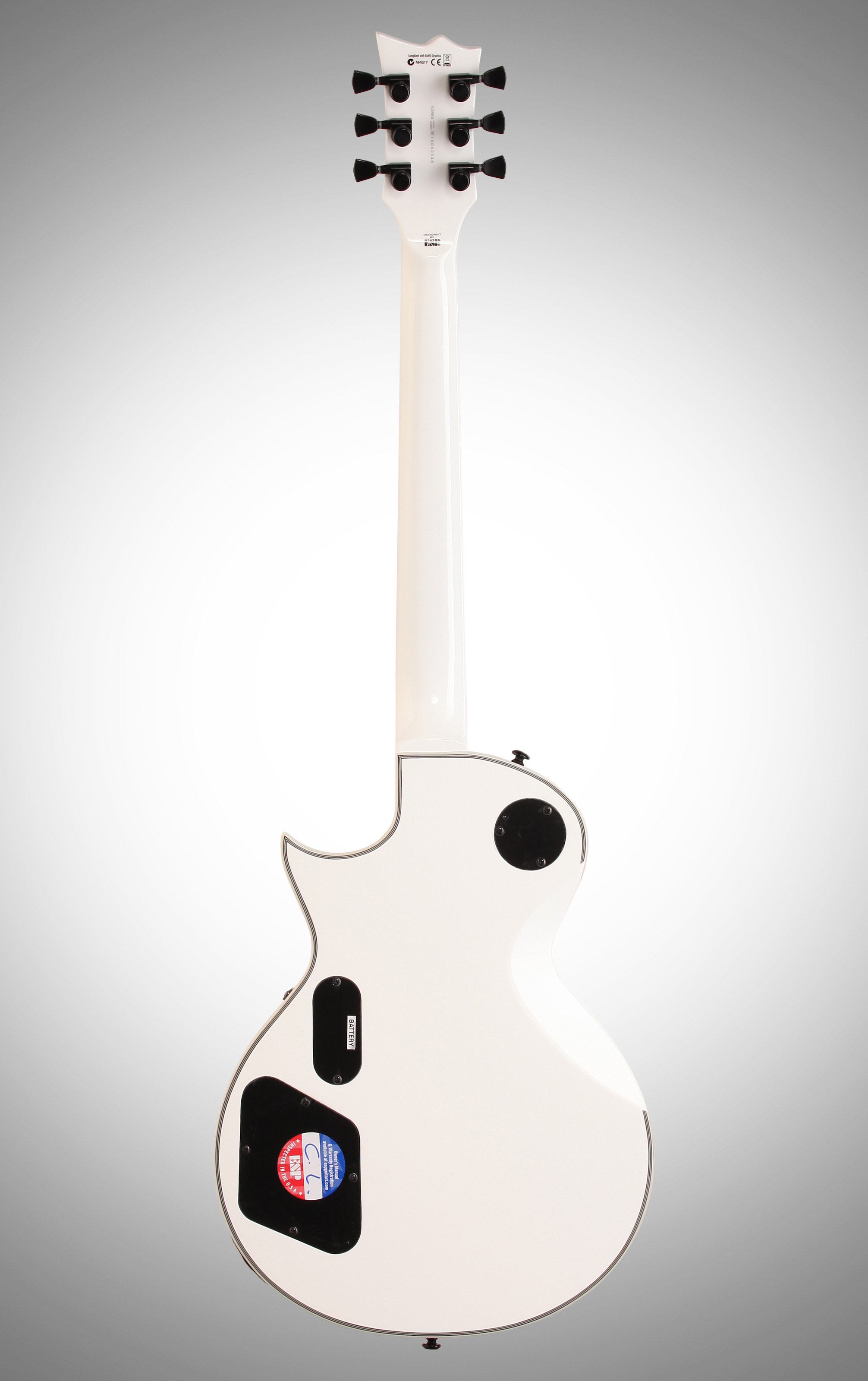 Esp Ltd James Hetfield Iron Cross Electric Guitar Snow White Full Straight Back 2012x3200