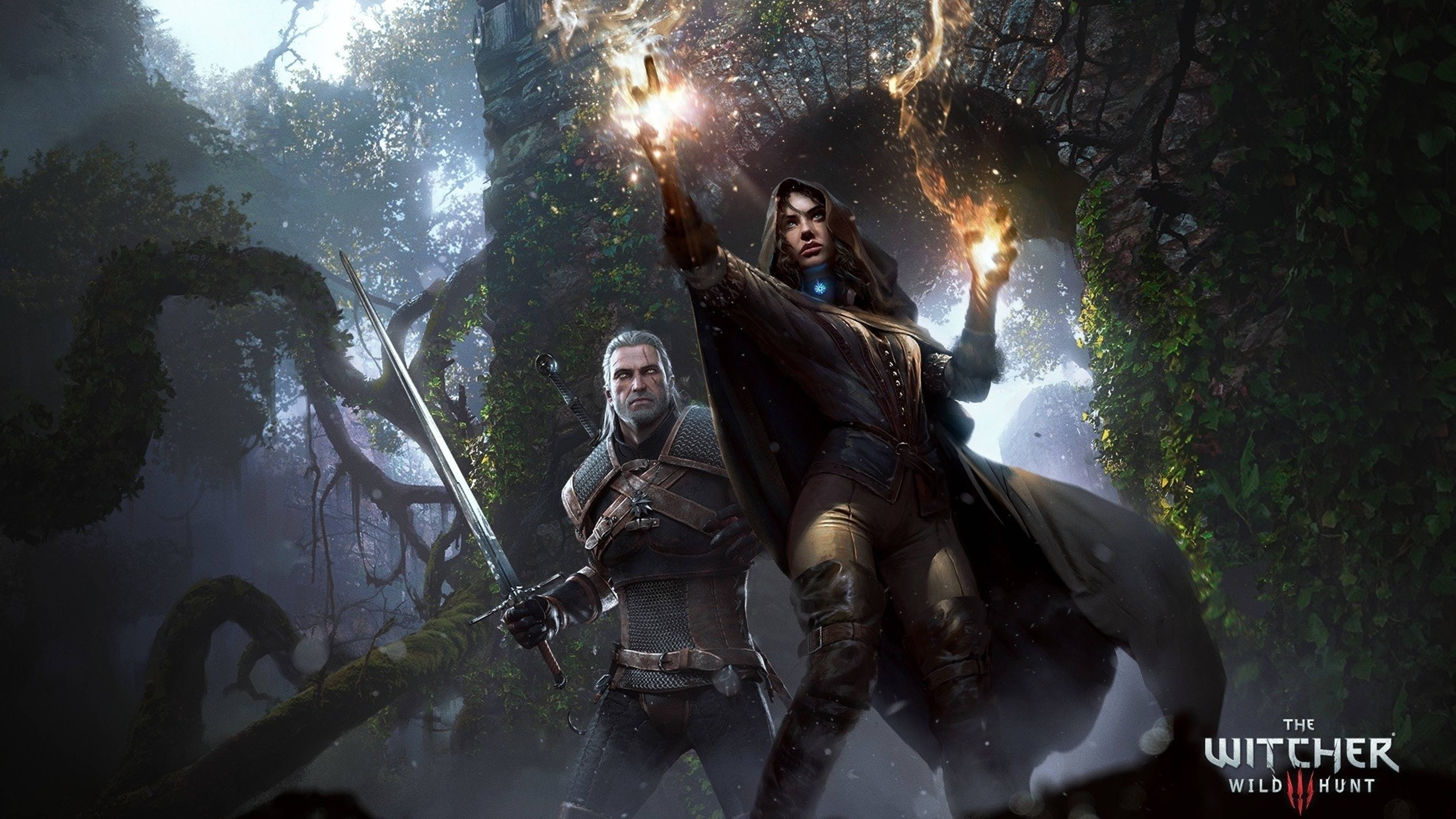 Video Games The Witcher The Witcher 3 Wild Hunt Geralt Of Rivia Mythology Darkness Screenshot Computer 3840x2160