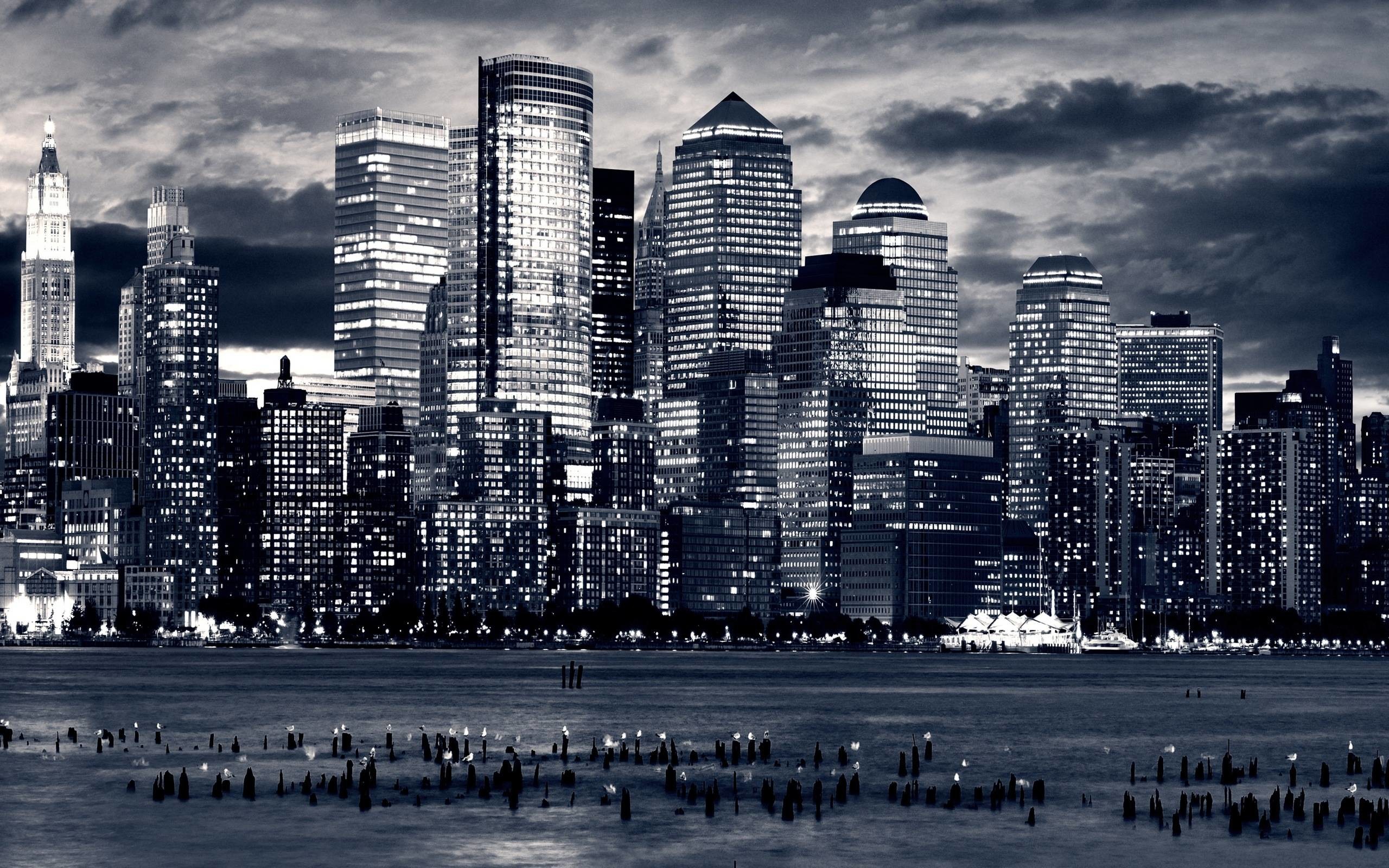 Black And White City Wallpaper For Walls 13625 Full Hd Wallpaper 2560x1600