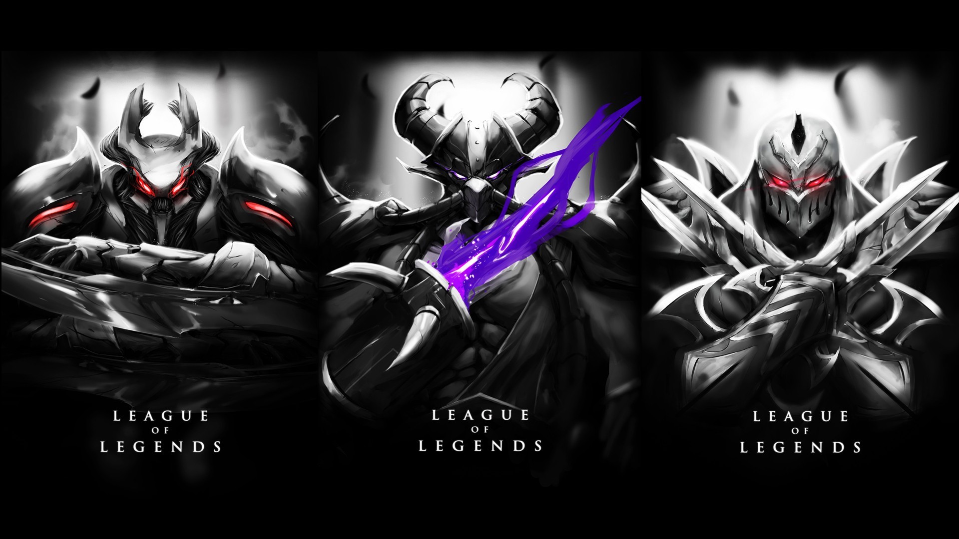 League Of Legends Nocturne Kassadin Zed Wallpapers Hd Desktop And Mobile Backgrounds 1920x1080