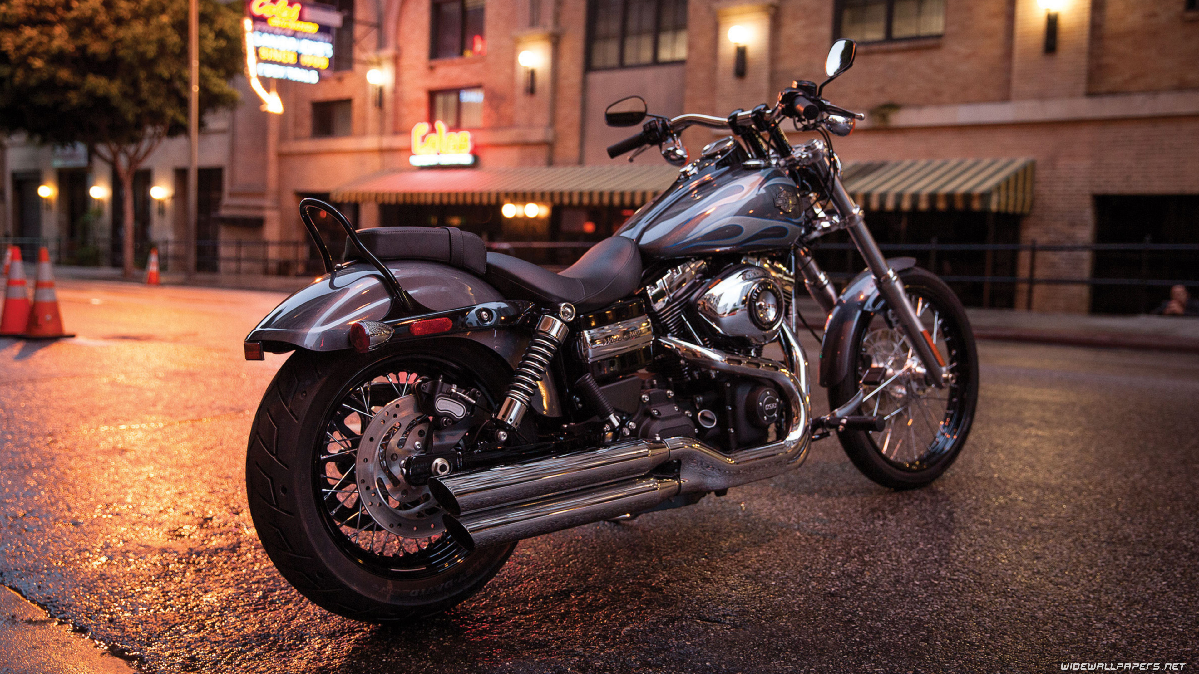 Harley Davidson Dyna Wide Glide Motorcycle Wallpapers 3840x2160