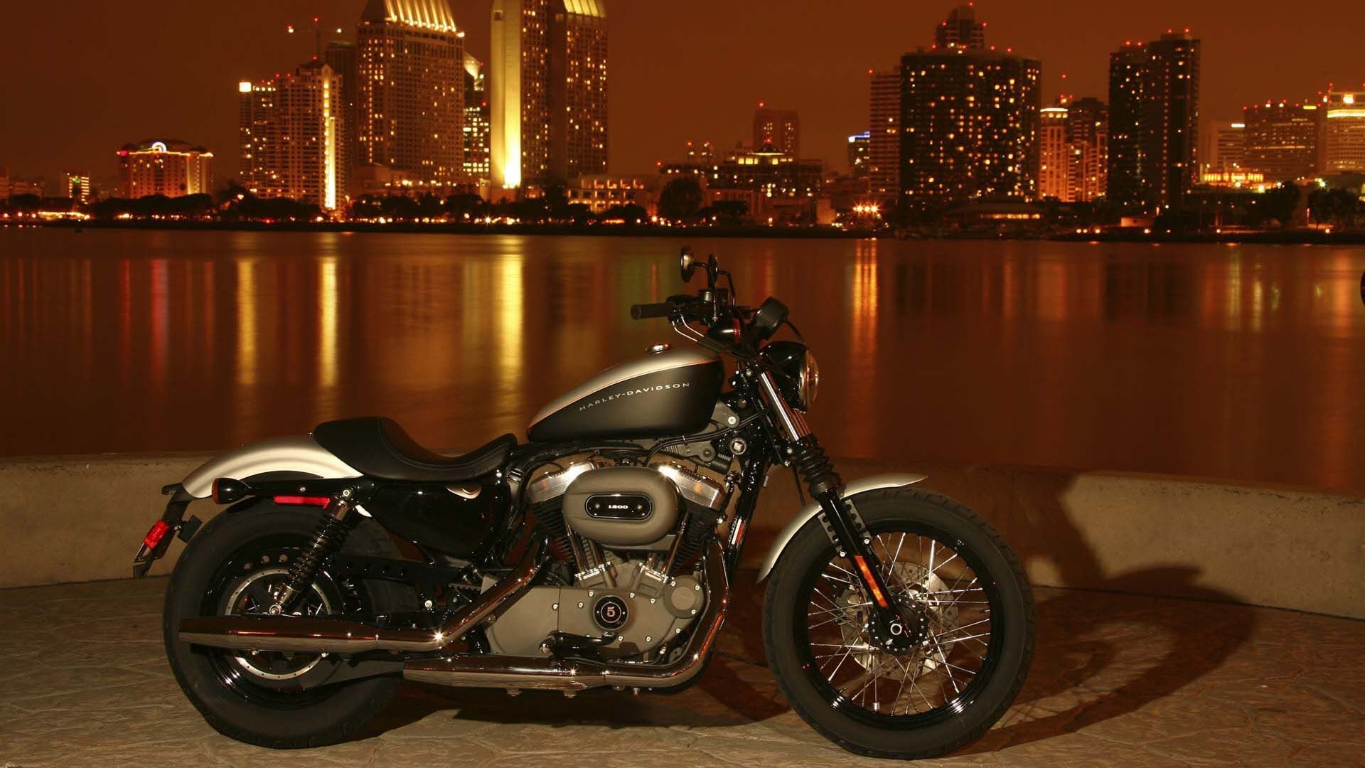 Harley Davidson Sportster Xl1200n With Romantic And Vintage Look Hd Harley Davidson Wallpaper 1920x1080