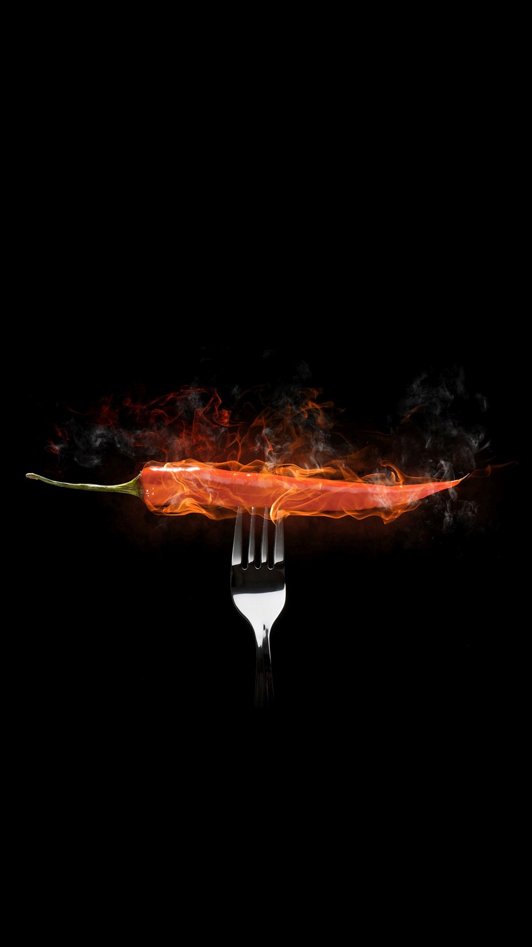 Red Hot Chili Pepper Flames Fork Iphone 6 Hd Wallpaper Http 1080x1920