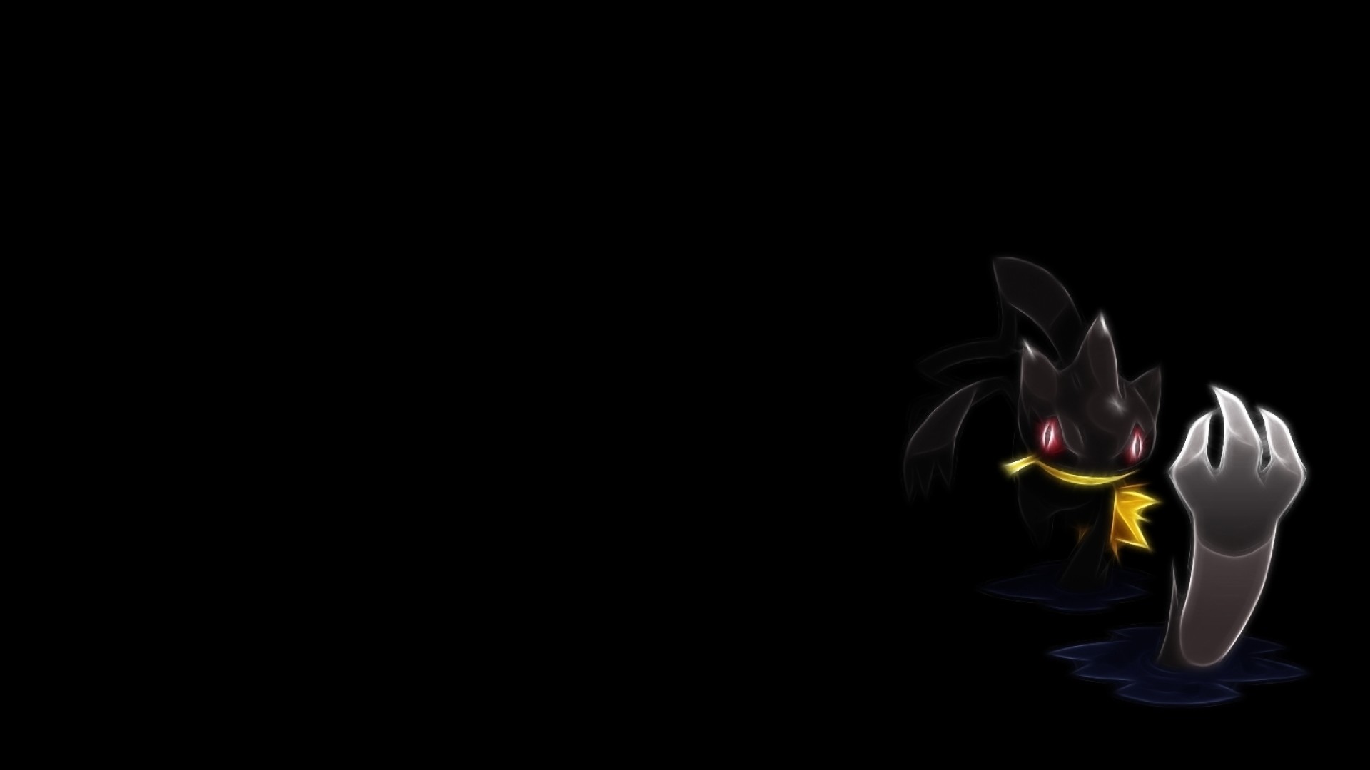 Pokemon Fractalius Black Background Banette 1600x900 Wallpaper Art Hd Wallpaper 1920x1080