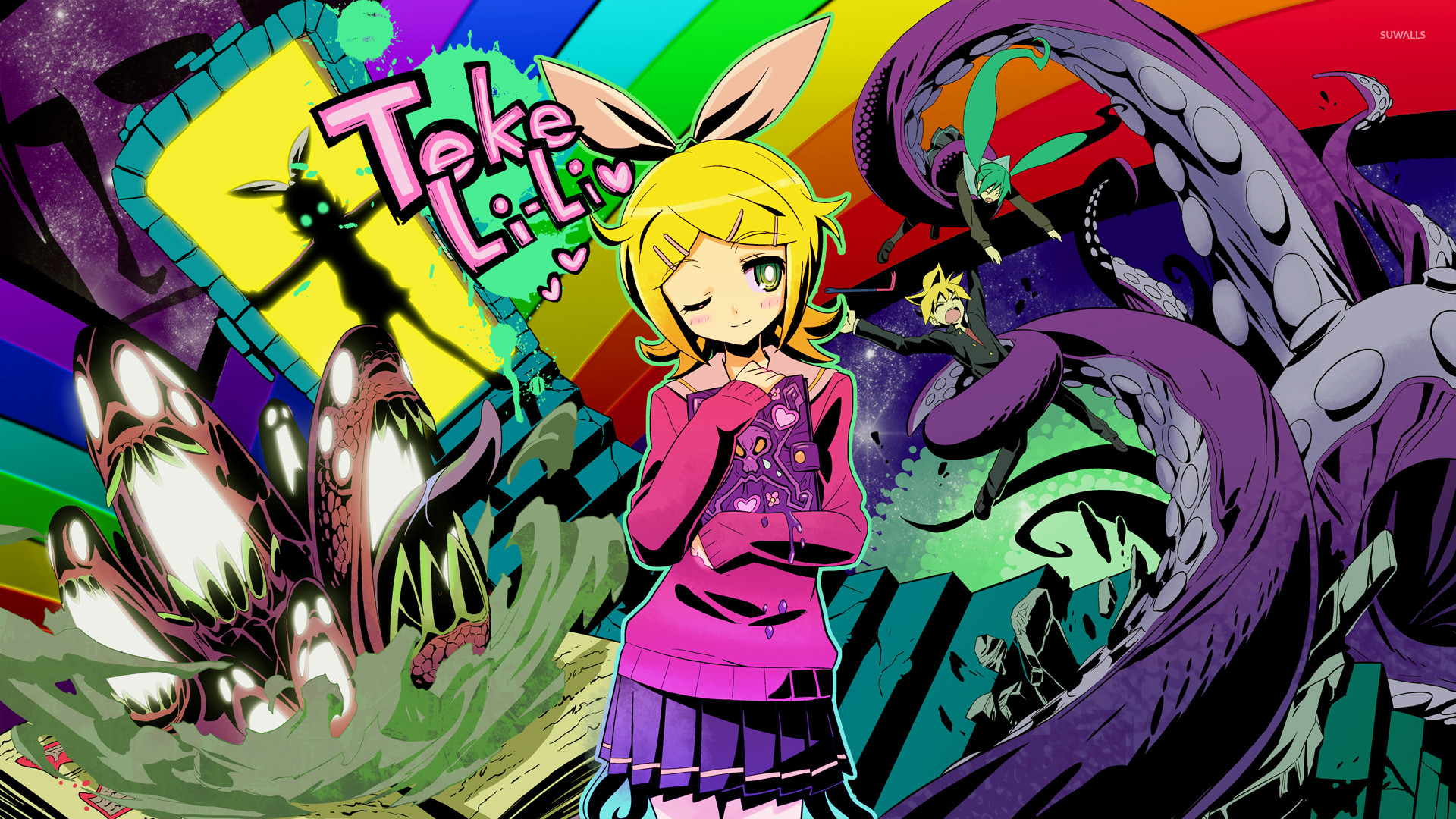 Kagamine Rin From Vocaloid Wallpaper 1920x1080