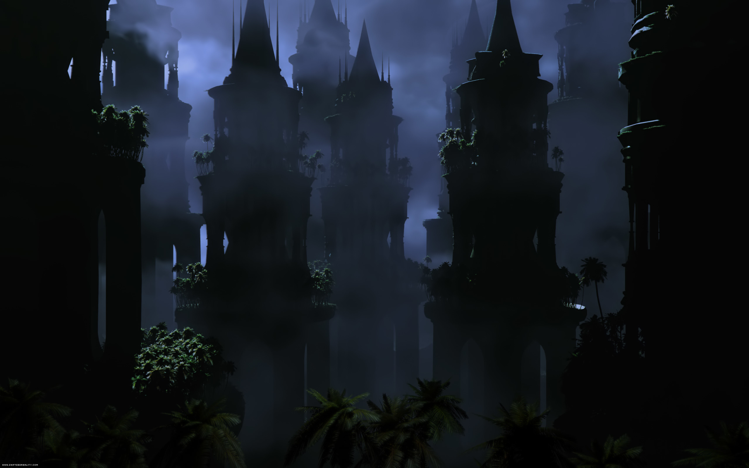 Dark Fantasy Landscape Gothic Wallpaper Download Halloween 2560x1600