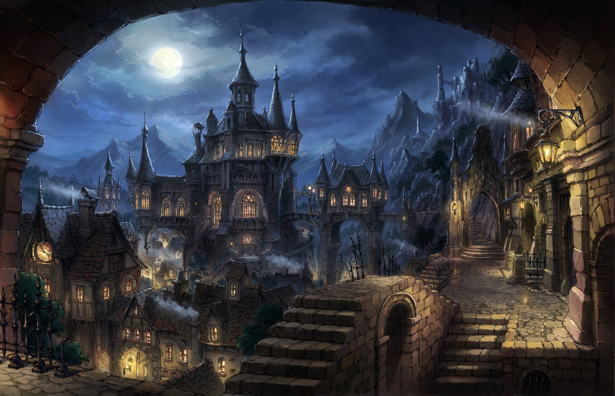 Cityscape Dark Fantasy Fantasy Art Wallpapers Hd Desktop And Mobile Backgrounds 2481x1600