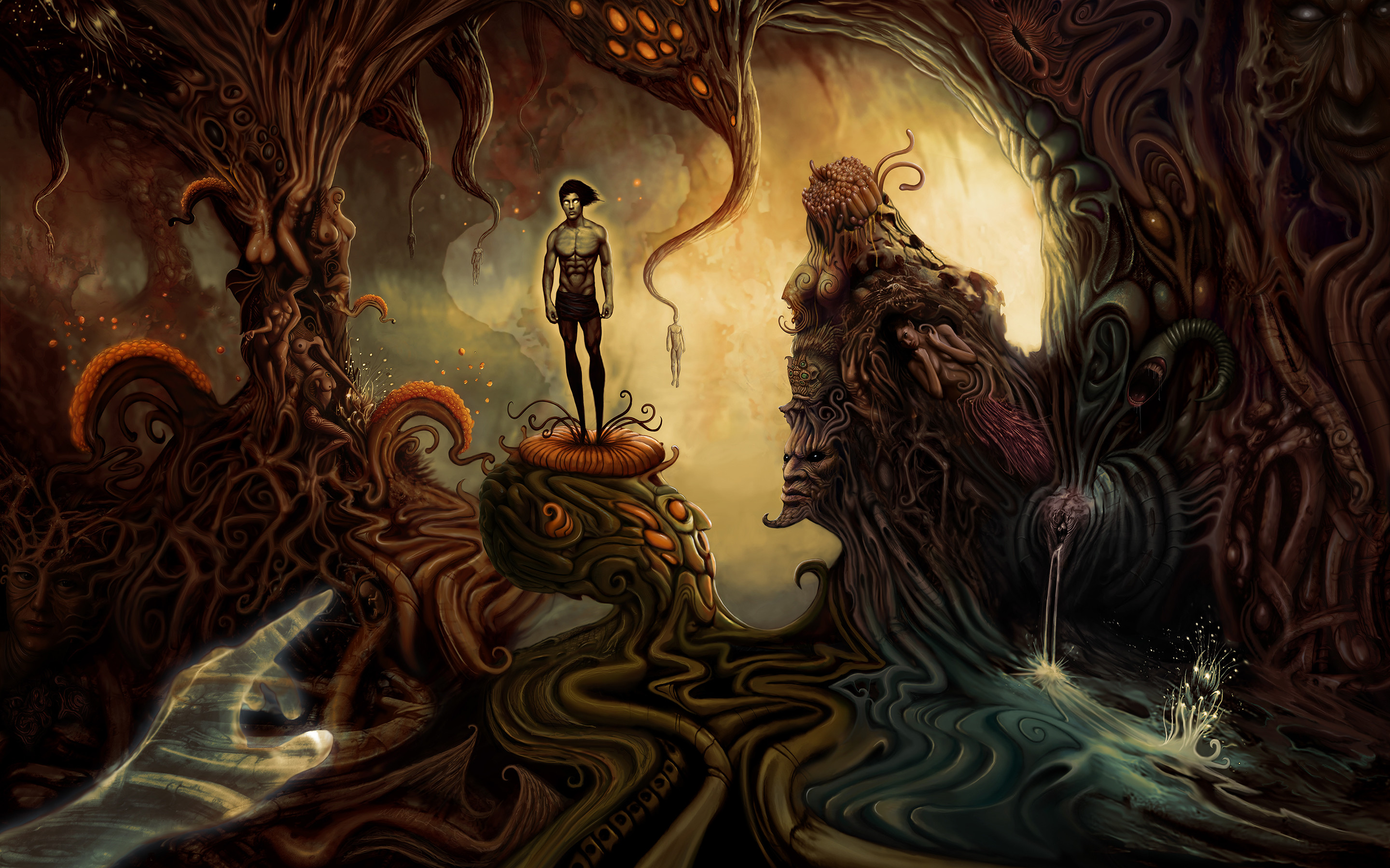 Dark Fantasy Landscapes Ghost Caves Wallpaper At Dark Wallpapers 2880x1800