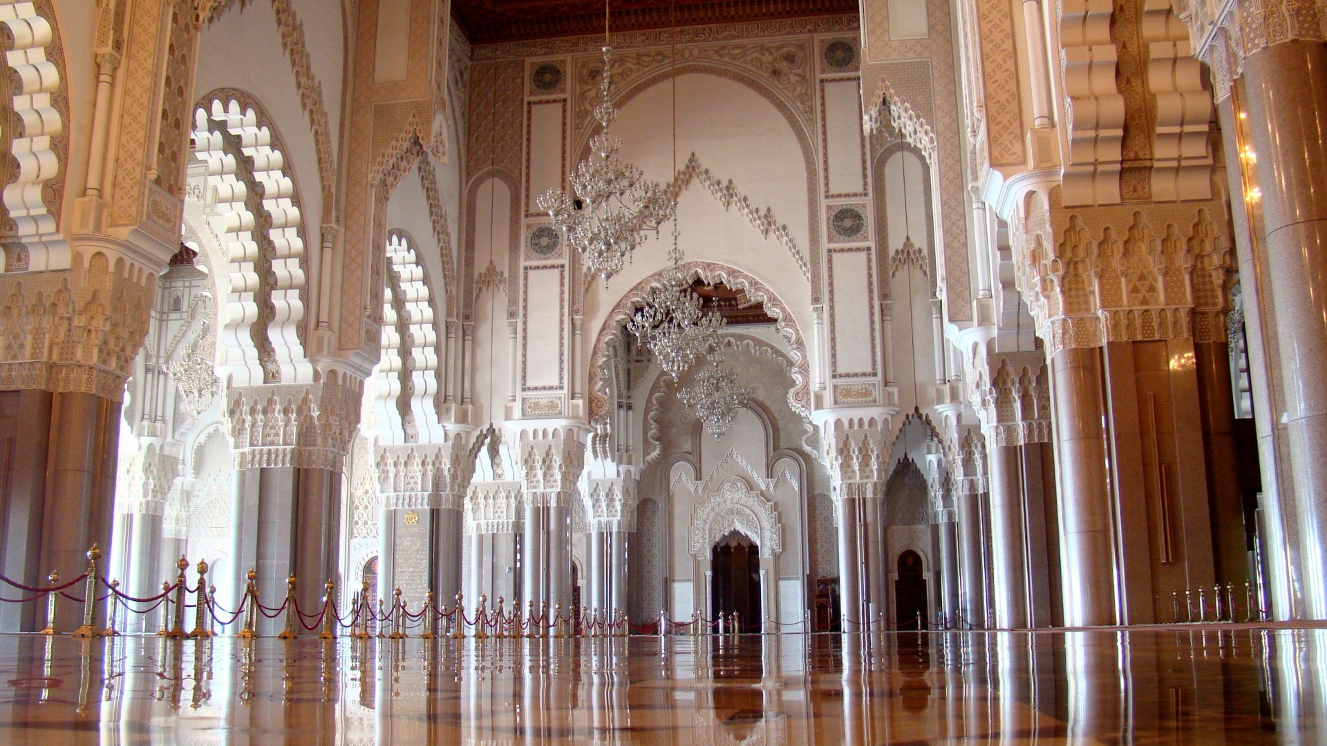 Hassan Ii Mosque Inside Wallpaper 1920x1080