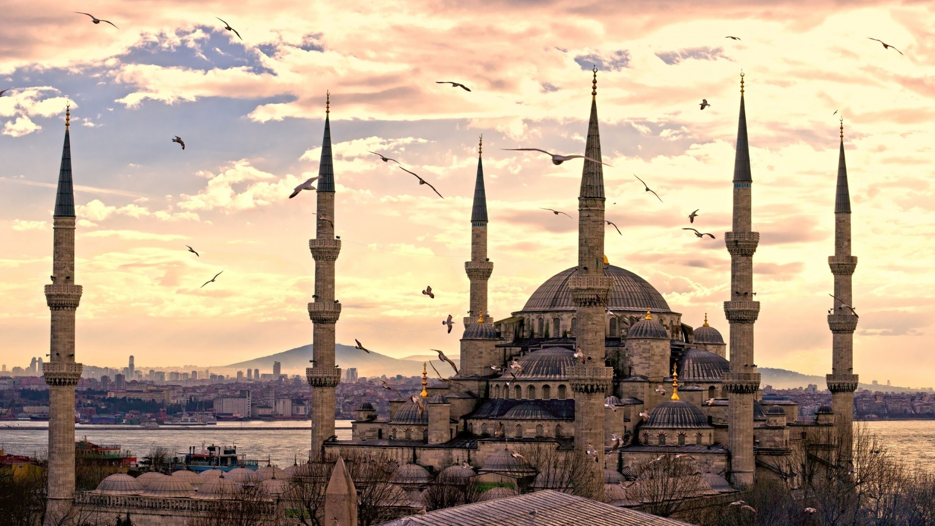 Preview Wallpaper Istanbul City Sultanahmet Mosque Turkey 1920x1080 1920x1080
