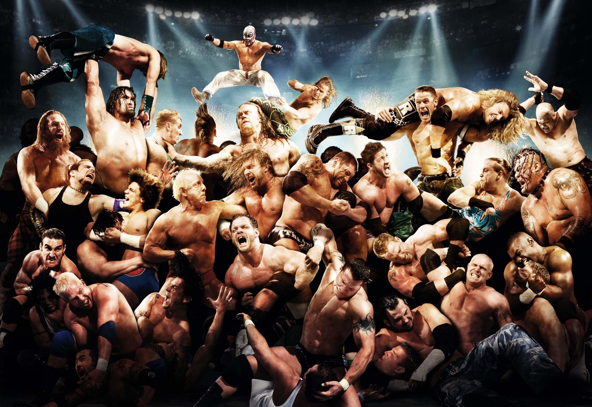 Royal Rumble 2007 Raw Wwe World Wrestling Entertainment Rey Mysterio John Cena Triple H Jeff Hardy Randy Orton Kane Great Khali Sin Cara Umaga Cm Punk Matt 1920x1321