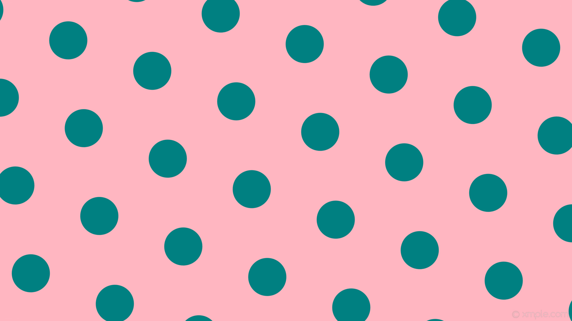 Wallpaper Pink Polka Dots Green Hexagon Light Pink Teal Ffb6c1 008080 Diagonal 40 1920x1080