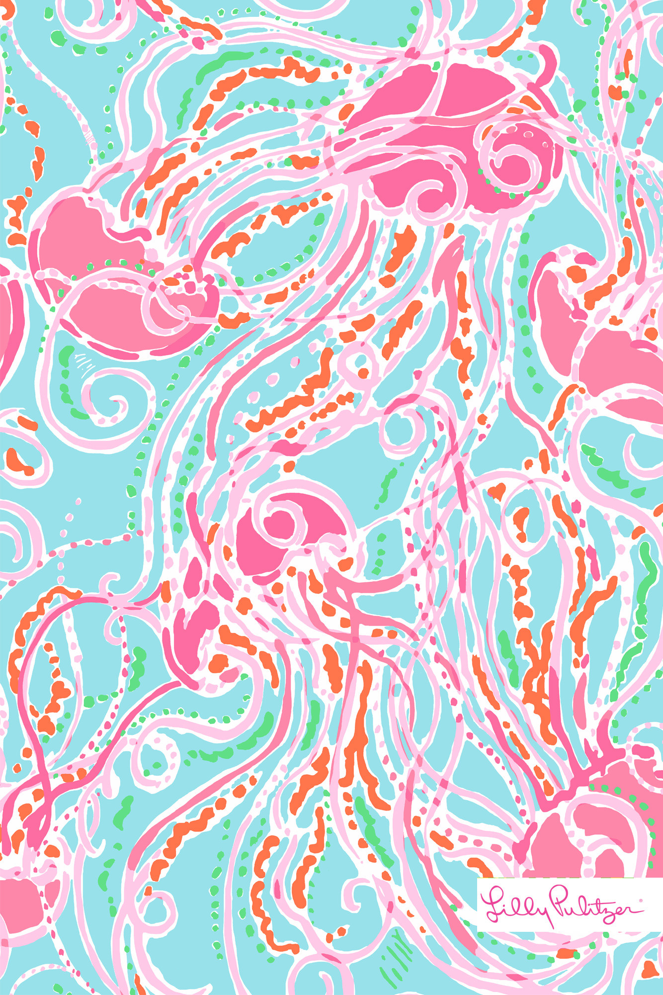 Lilly Pulitzer Summer Jellies Be Jammin Iphone Wallpaper 1334x2001