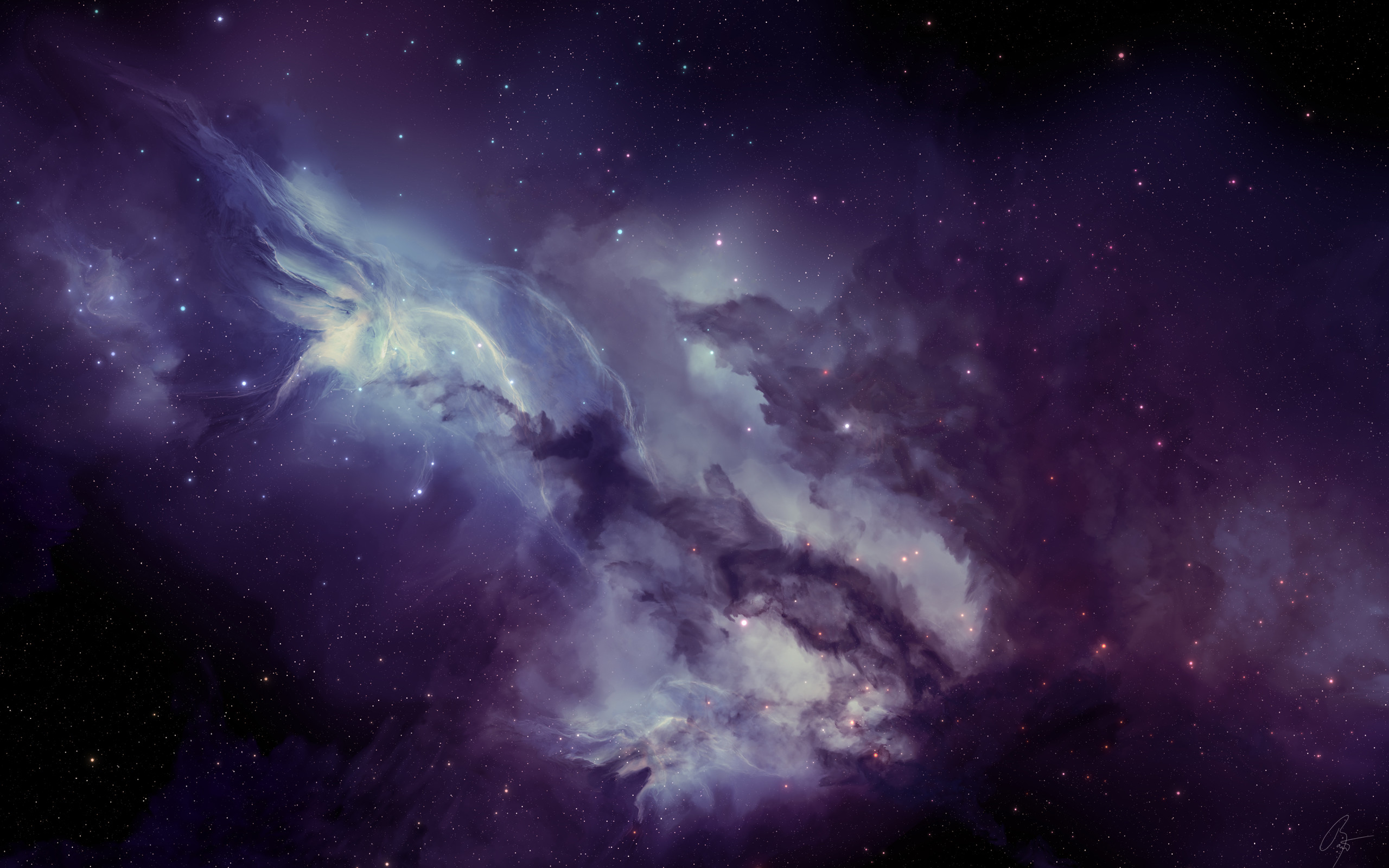 Purple Galaxy Backgrounds For Desktop Wallpaper 2560 X 1600 Px 1 2 Mb Cross Iphone Quotes Nebula 2560x1600