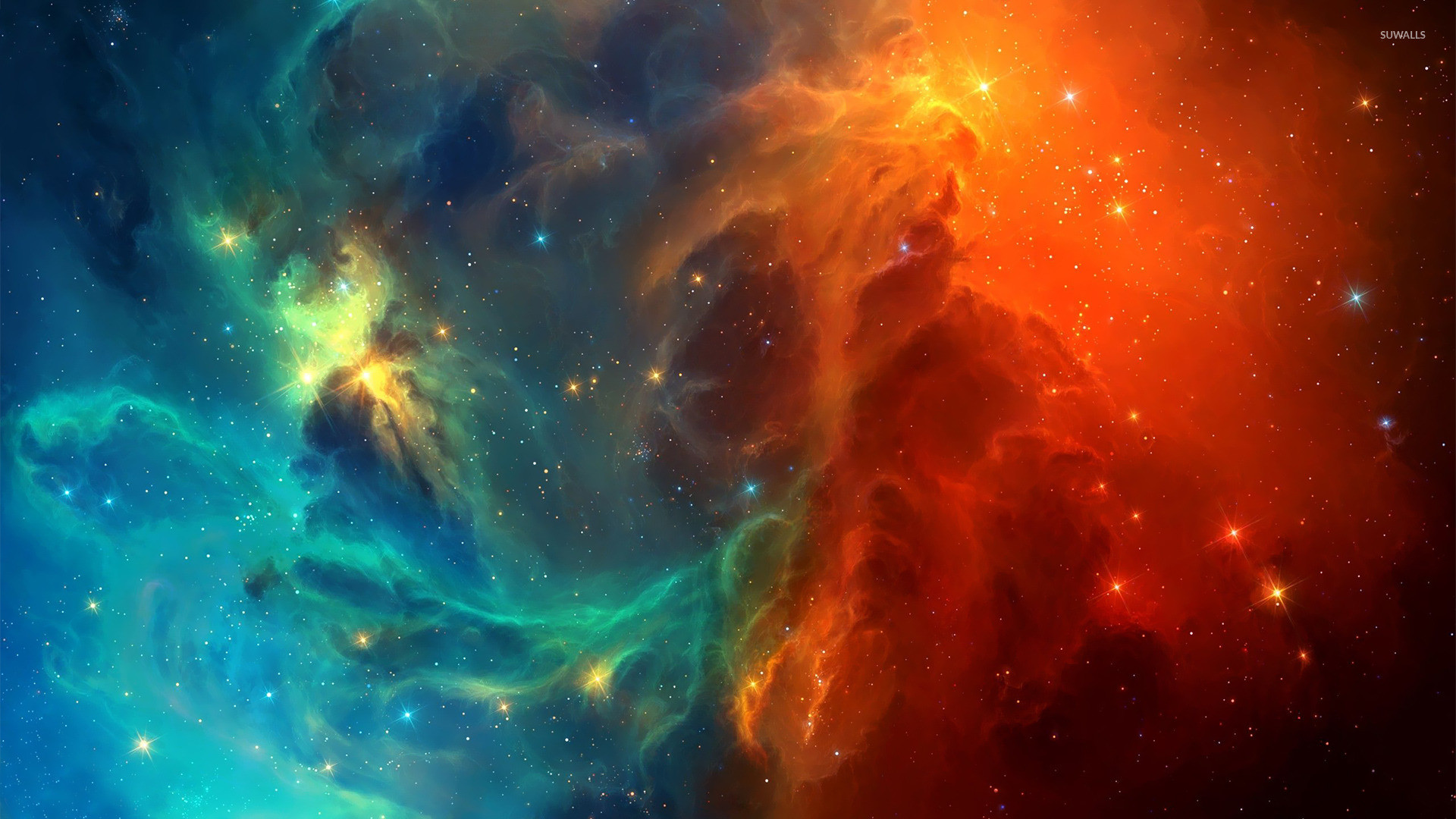 Colorful Nebula 2 Wallpaper 1920x1080