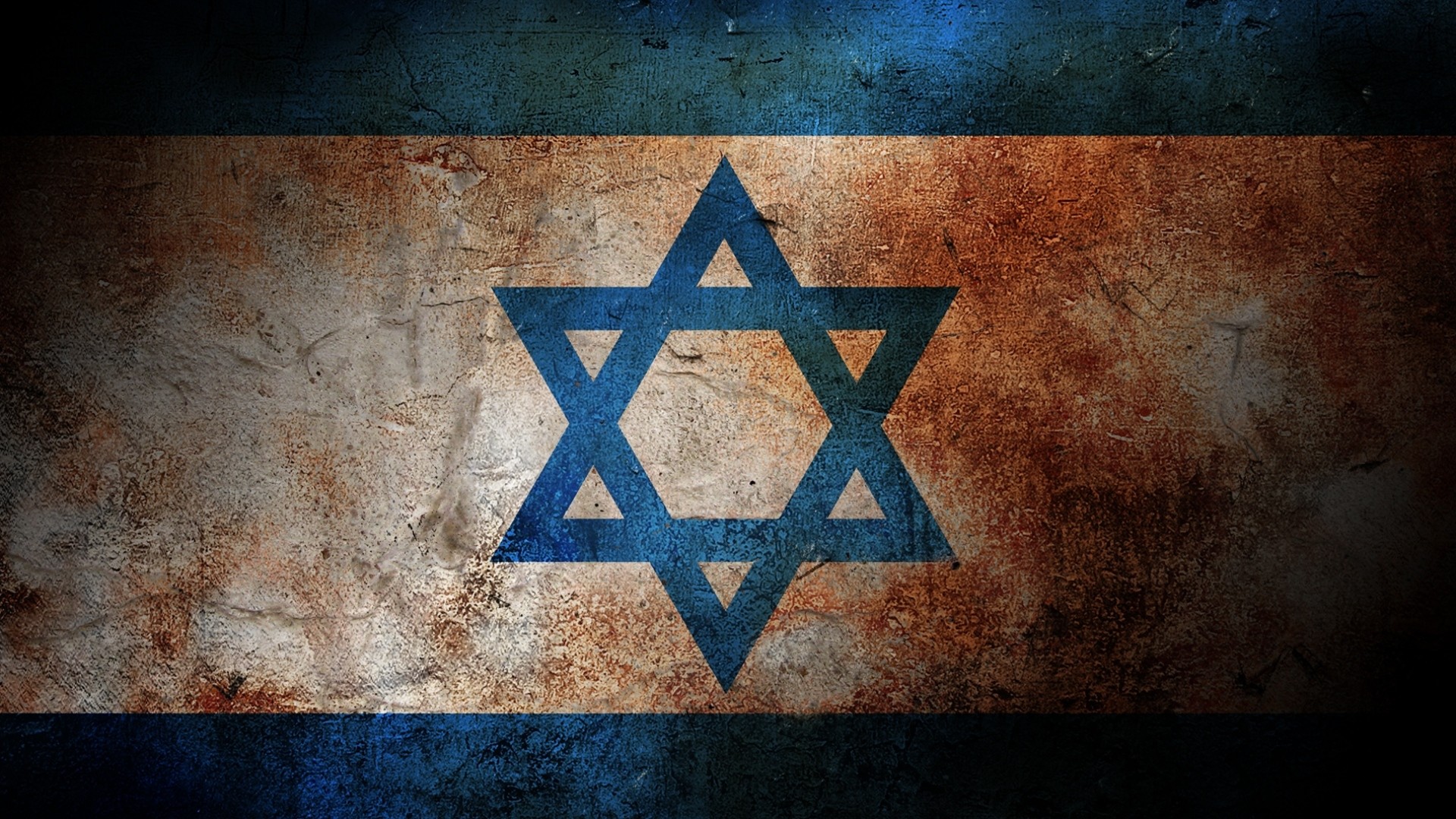 Preview Wallpaper Flag Israel Color Surface Paint 1920x1080 1920x1080