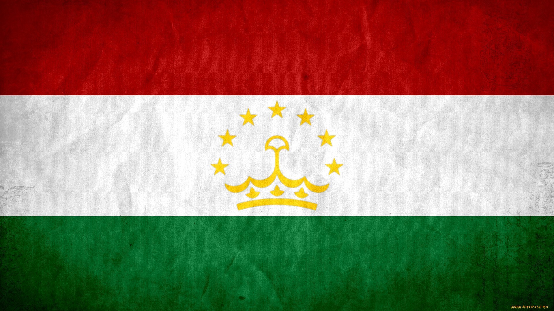 Flag Of Tajikistan Wallpaper 1920x1080