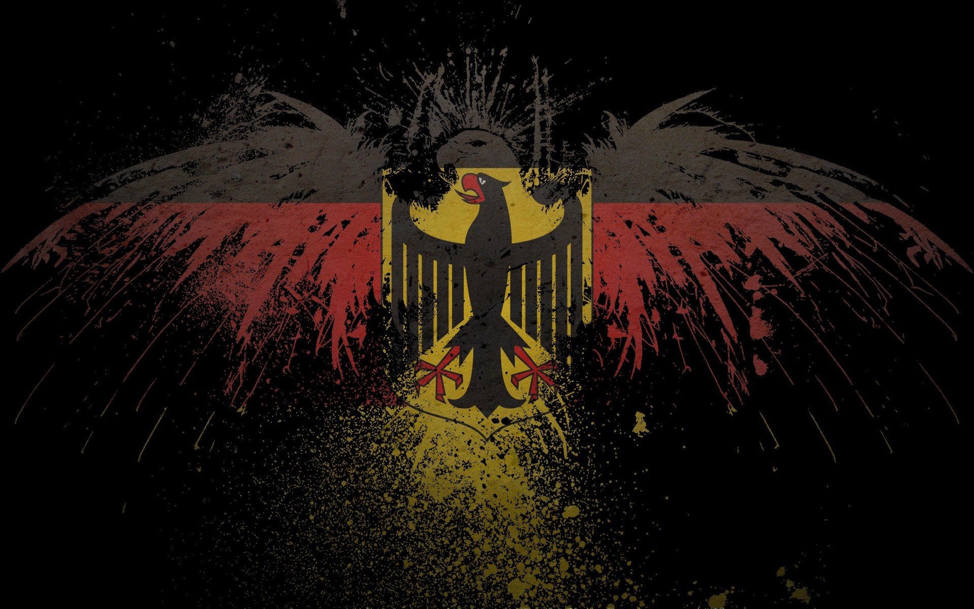 German Flag Mobile Wallpaper 1920x1200