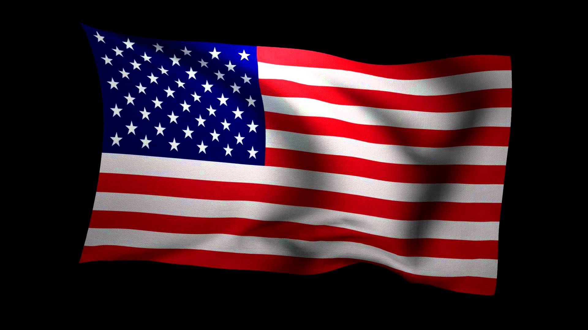 3d Rendering Of The Flag Of The United States Waving In The Wind 1920x1080