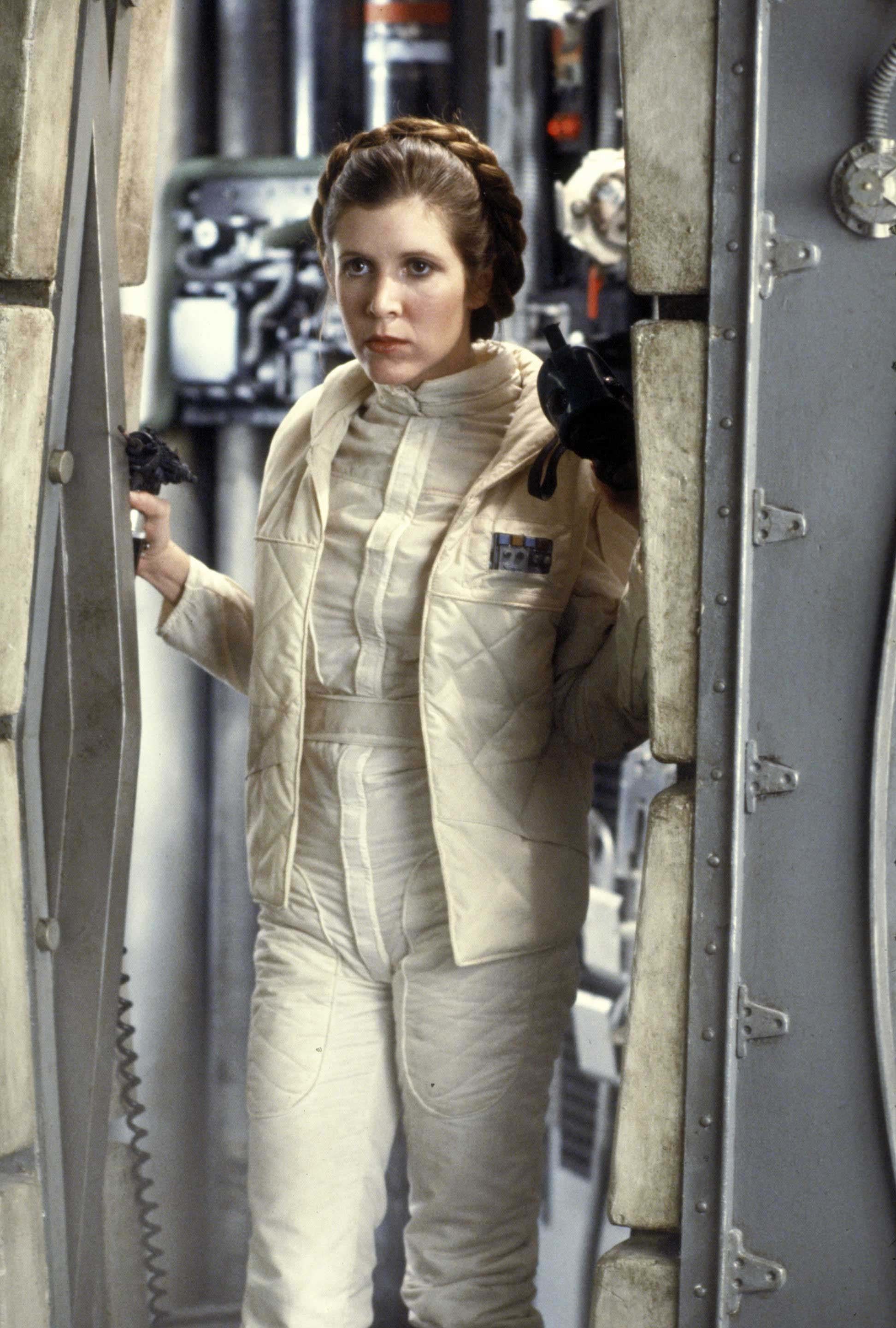 Star Wars Carrie Fisher Leia Organa Jumpsuit Free Wallpaper Wallpaperjam Com 1944x2880