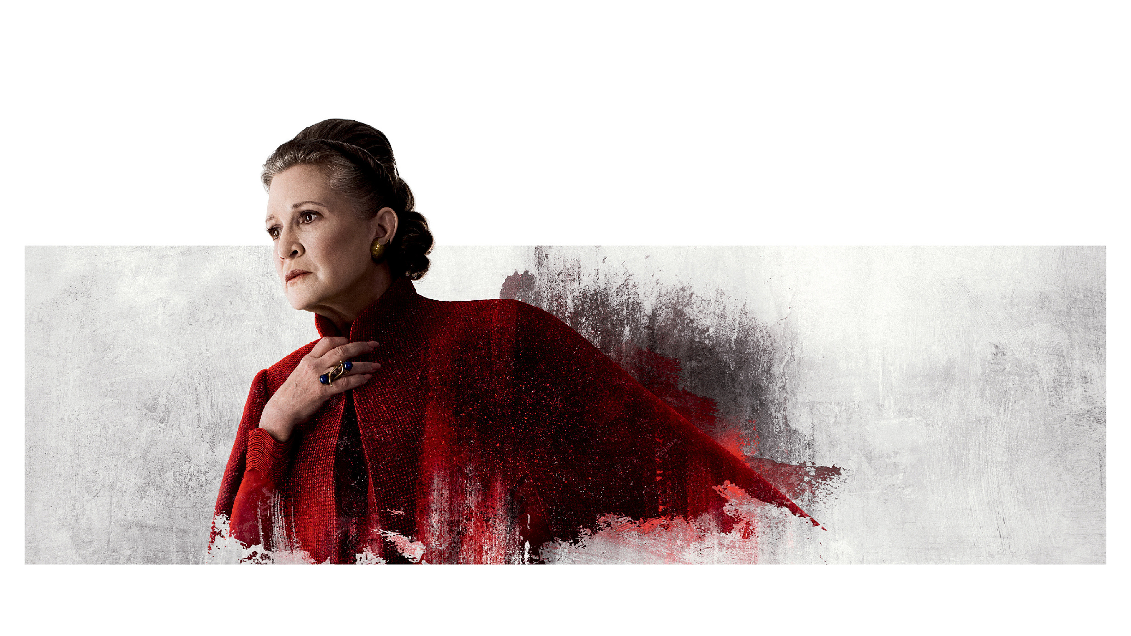 Wallpaper Star Wars The Last Jedi Leia Carrie Fisher Movies 3840x2160 3840x2160