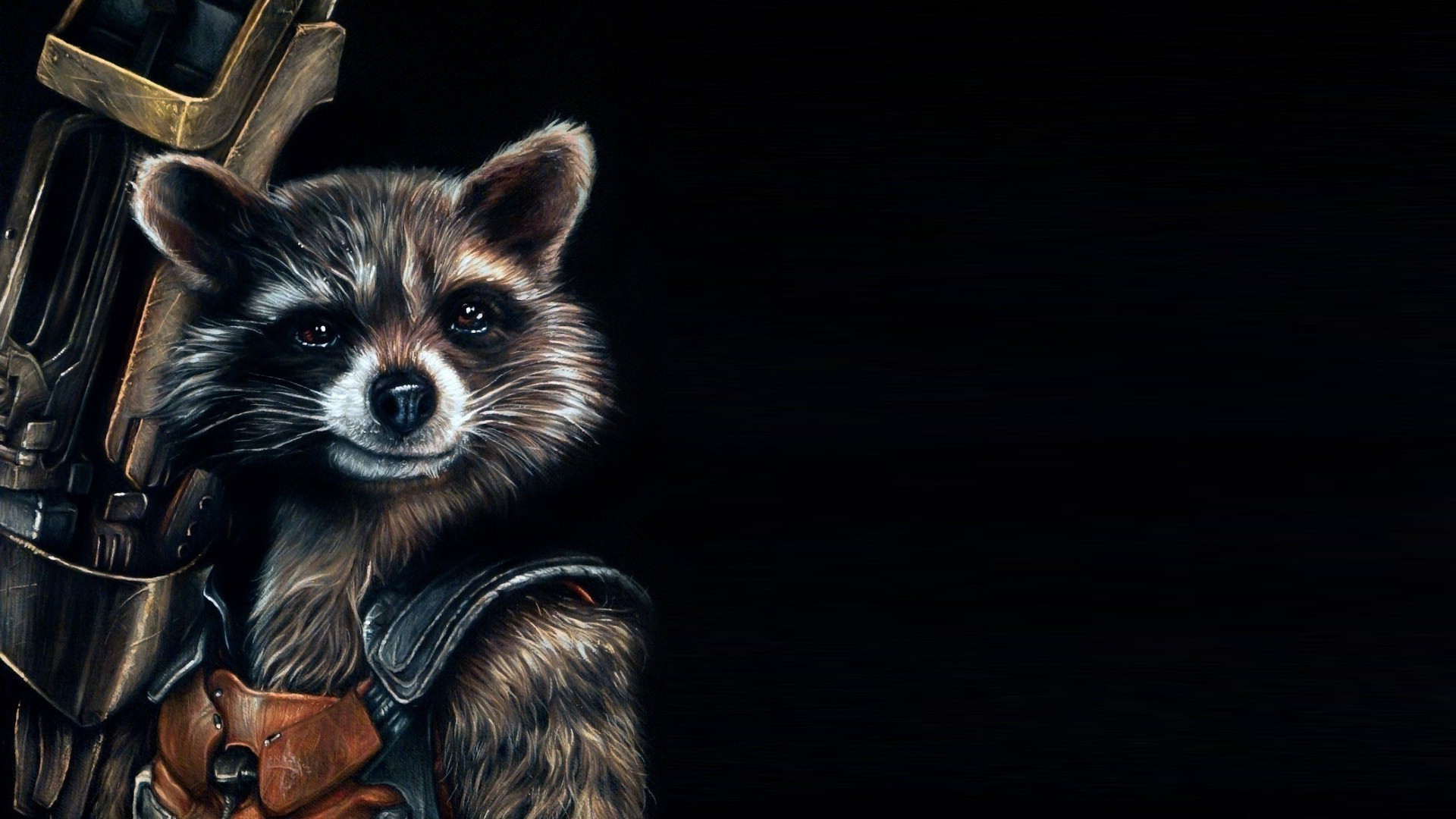 Guardians Of The Galaxy Comics Movies Rocket Raccoon Artwork Fictional Black Background Wallpapers Hd Desktop And Mobile Backgrounds 1920x1080