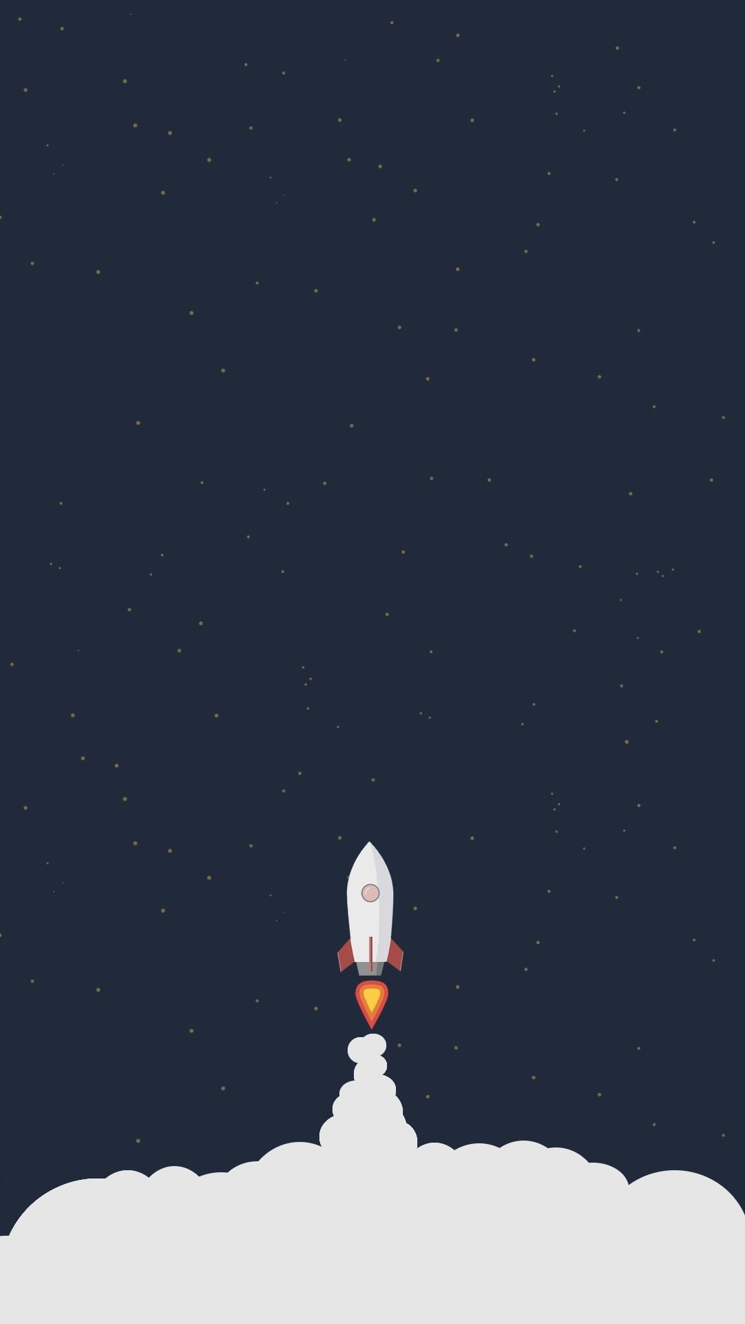 Rocket Liftoff Illustration Iphone 6 Wallpaper 1080x1920