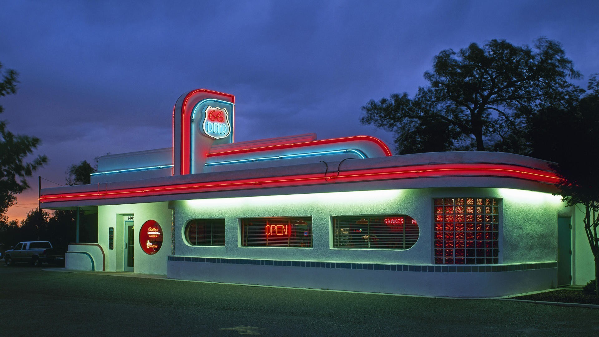 Diner On Route 66 In California Wallpaper 1920x1080