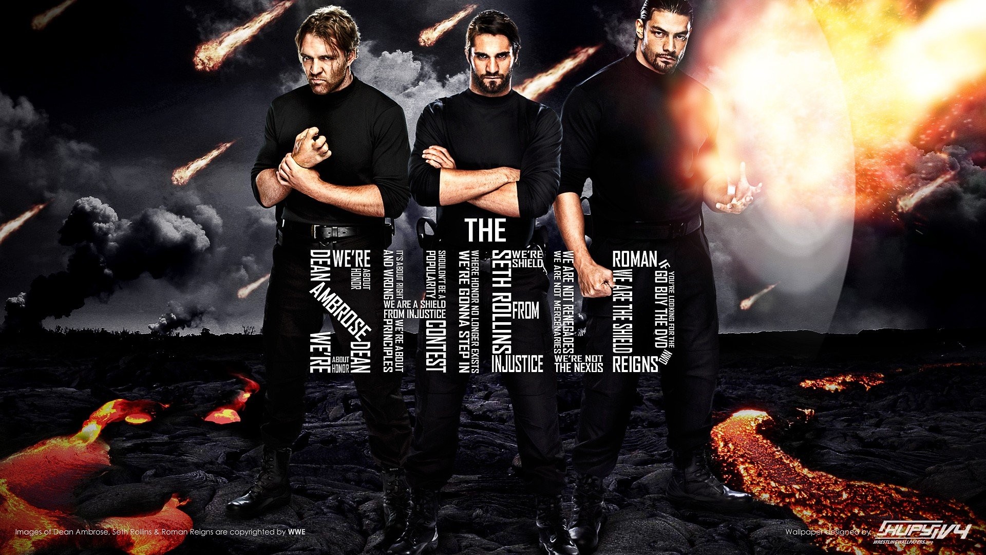 Wwe Wrestling The Shield Roman Reigns Seth Rollins Dean Ambrose Wallpapers Hd Desktop And Mobile Backgrounds 1920x1080
