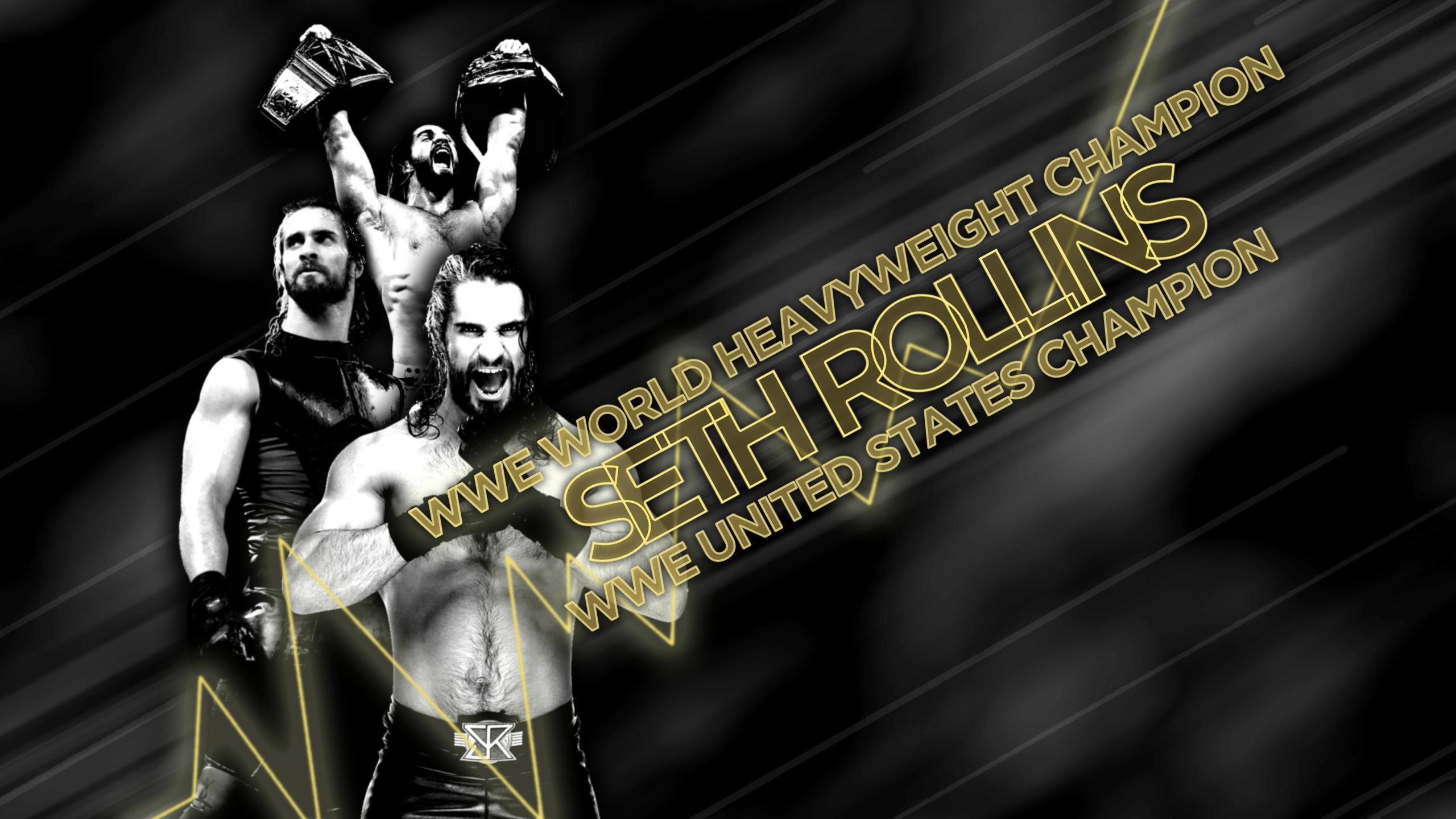 I Made Myself A Seth Rollins Wallpaper For My Computer And Thought With The Rollins Love In About To Peak Sunday Night With His Double Retention 2560x1440