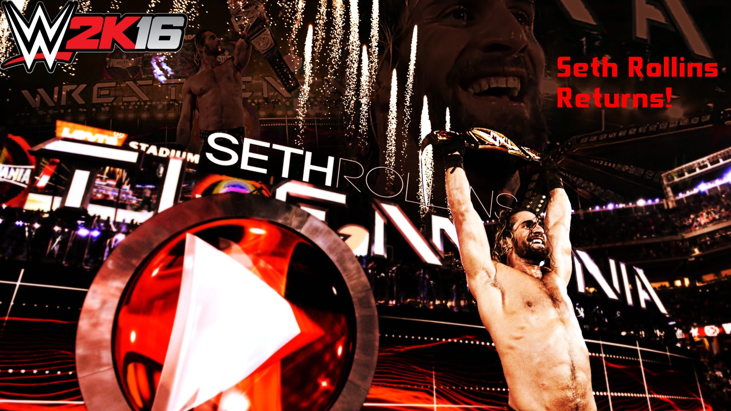 Seth Rollins Returns Wwe 2k16 Wrestlemania 32 Concept 2560x1440