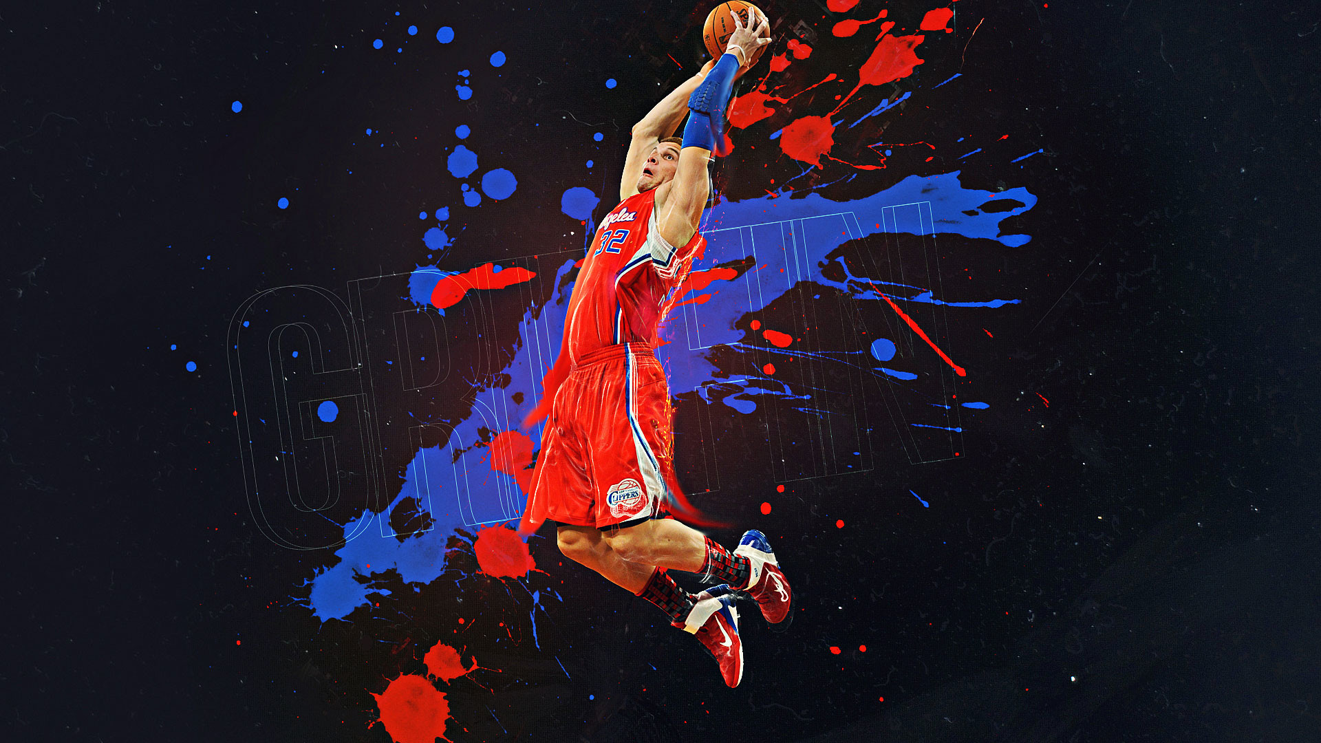 Blake Griffin Losangeles Clippers Hd Background 1920x1080